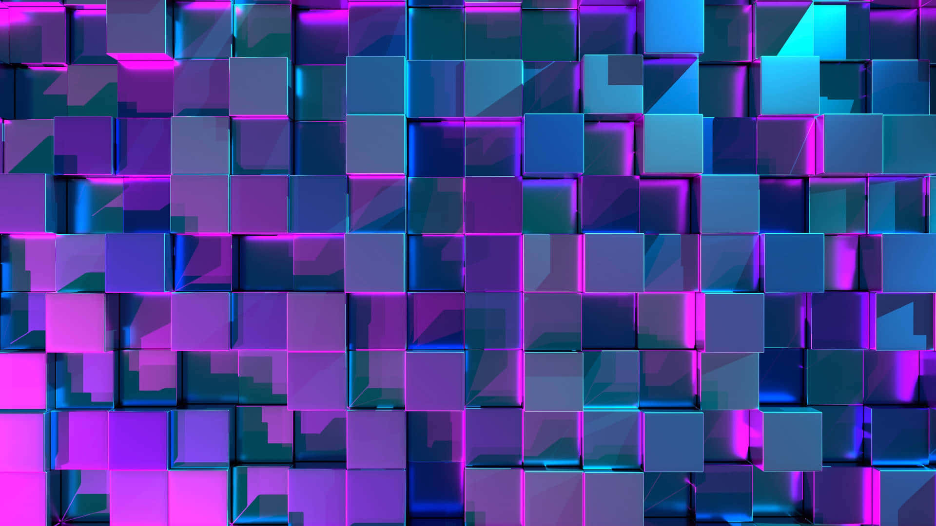 Levende og futuristisk billede med neonlys på lilla baggrund Wallpapers