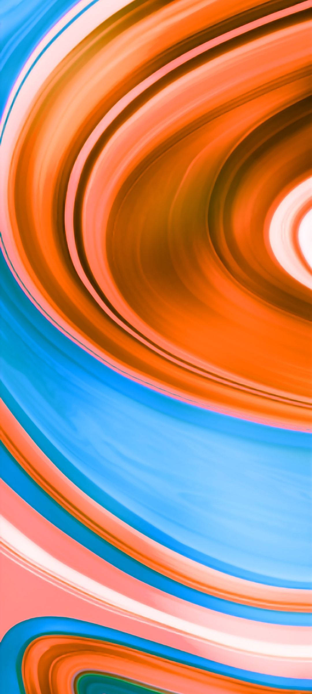 Levende og moderne Redmi 9 i orange og blå gradient Wallpapers