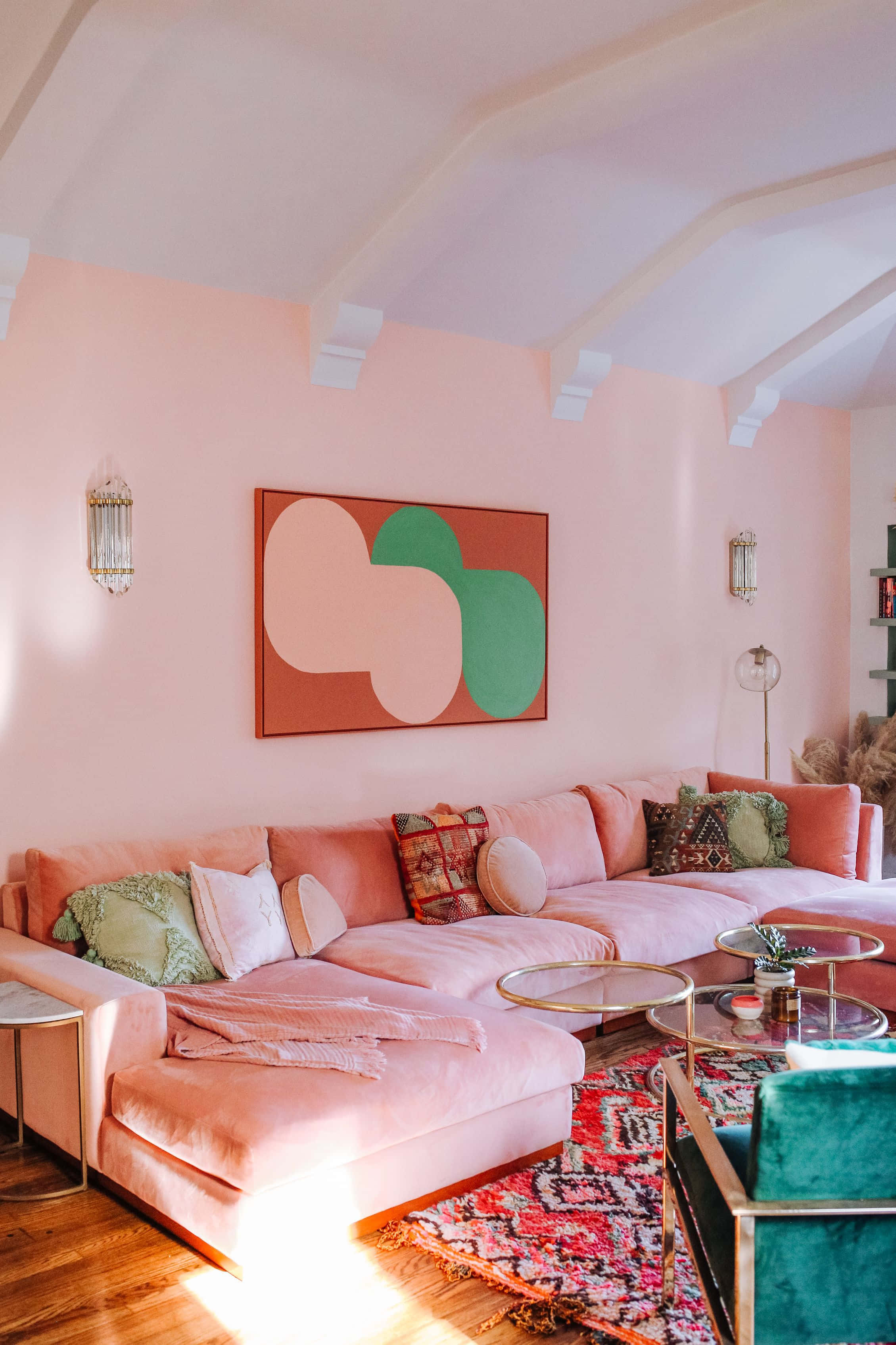 Levende pastel abstrakt kunst Wallpapers