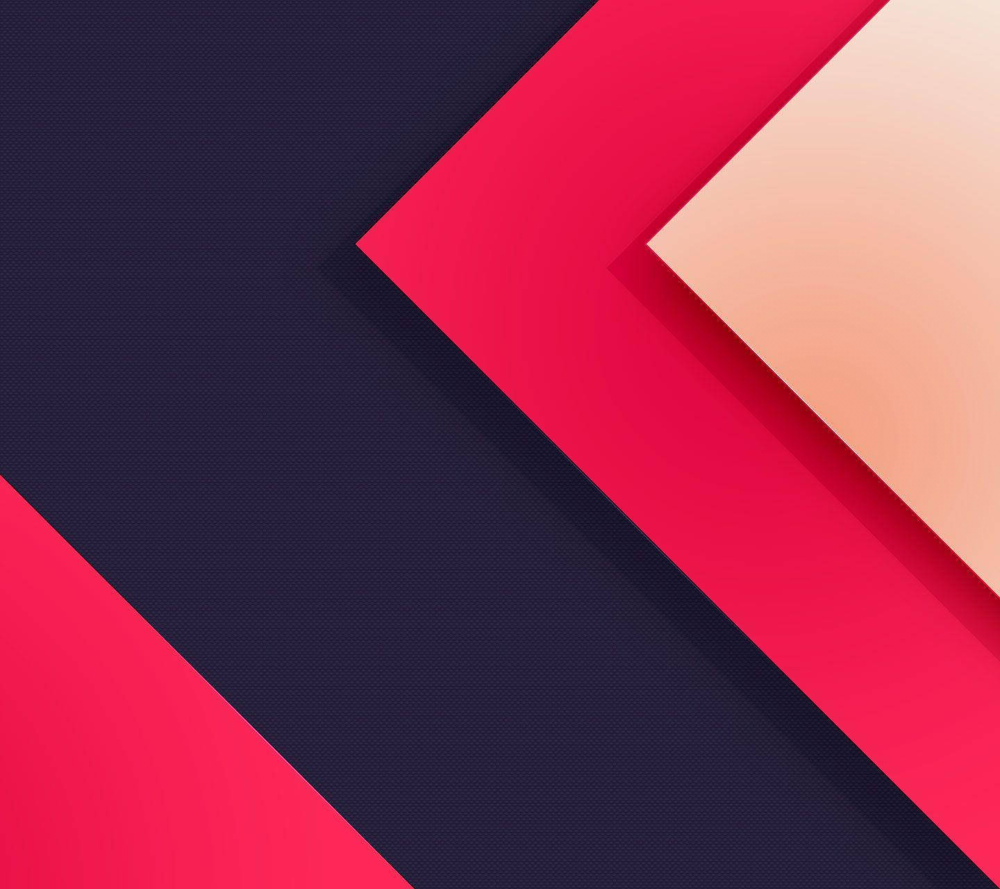 Levende Pink og Blå Abstrakt Mønster Wallpapers