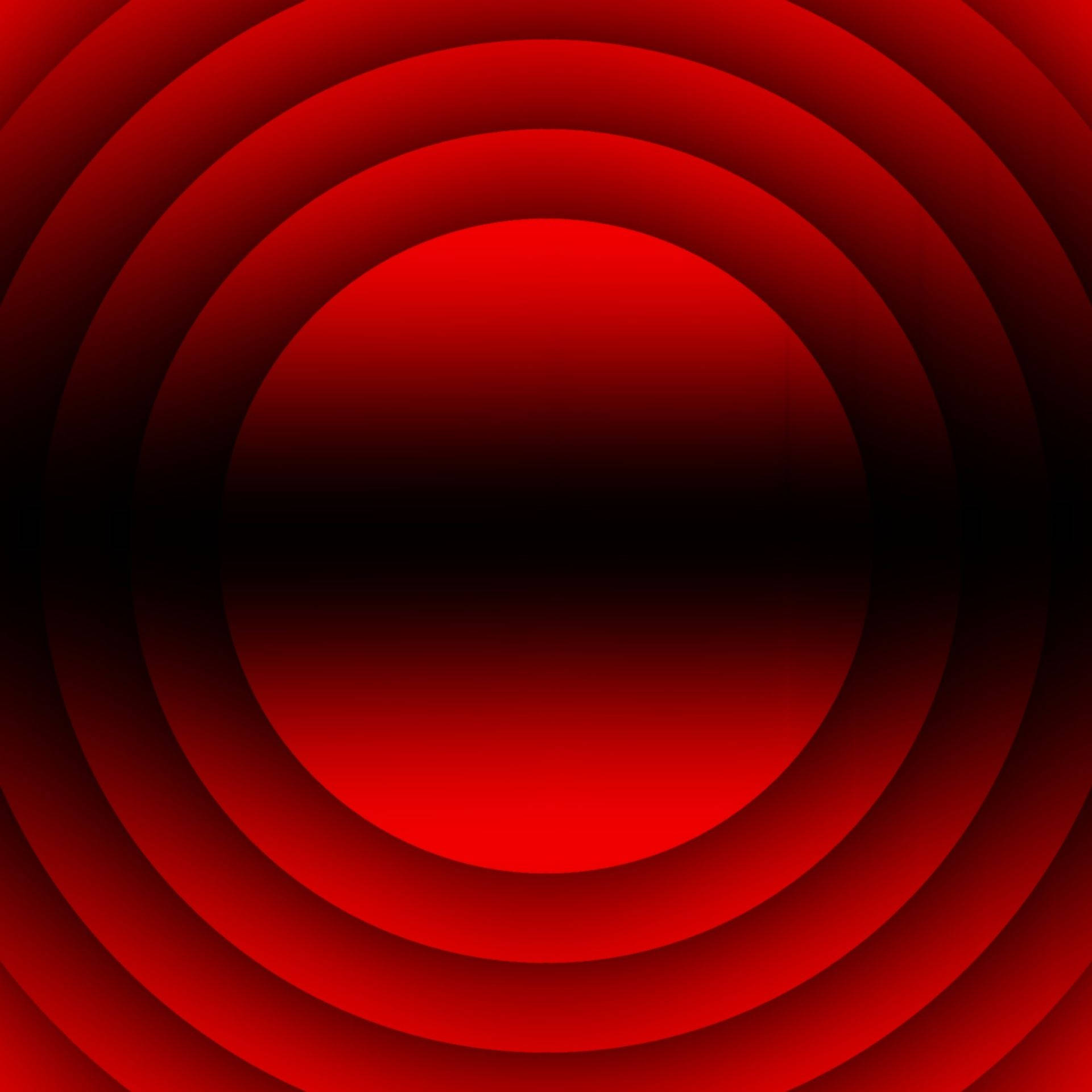 Levende rød cirkel med en mørk skygge Wallpapers