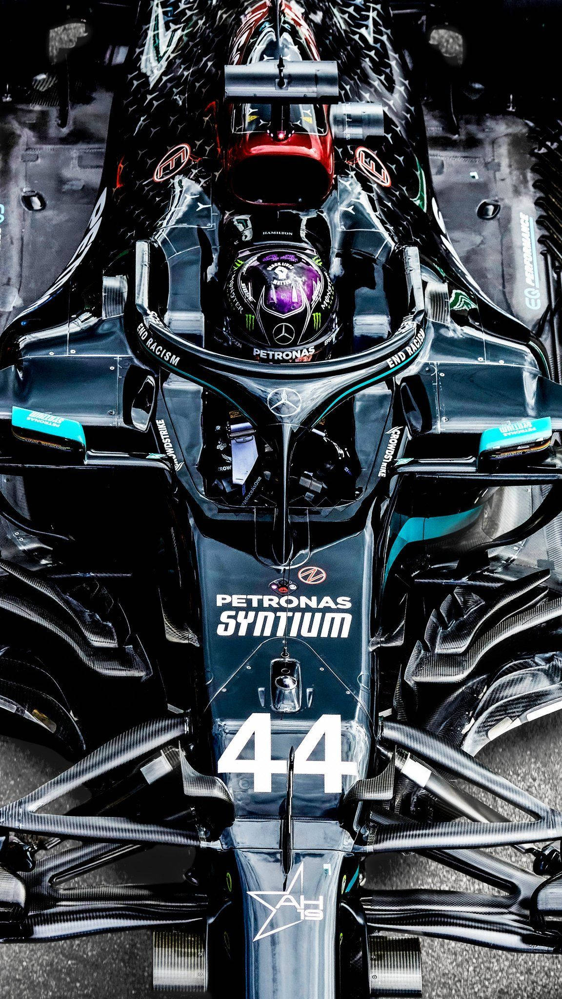 Lewis Hamilton set fra oven Wallpapers
