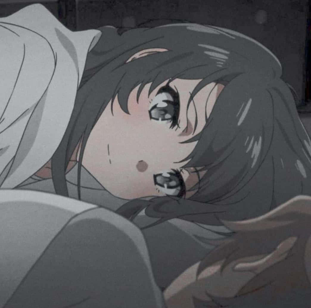 Liggende matchende anime-pige PFP Wallpapers
