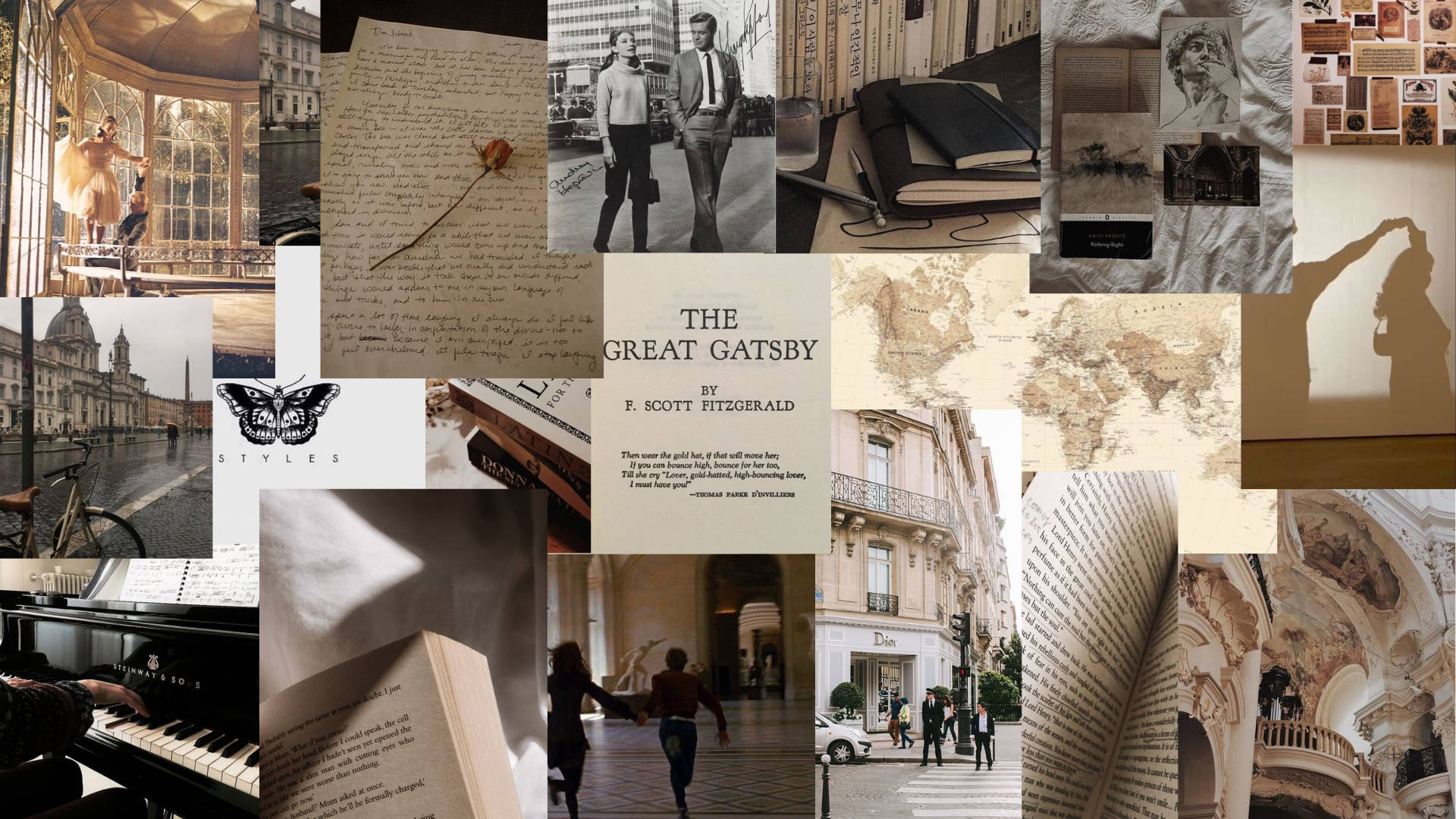 Light Academia Æstetik Den Store Gatsby Wallpapers