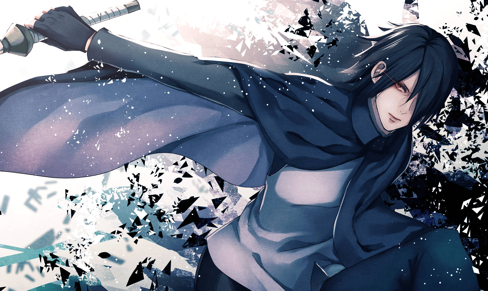 Lightning Flicker Cloak Sasuke Uchiha - Frigør kraften i Sharingan Wallpapers