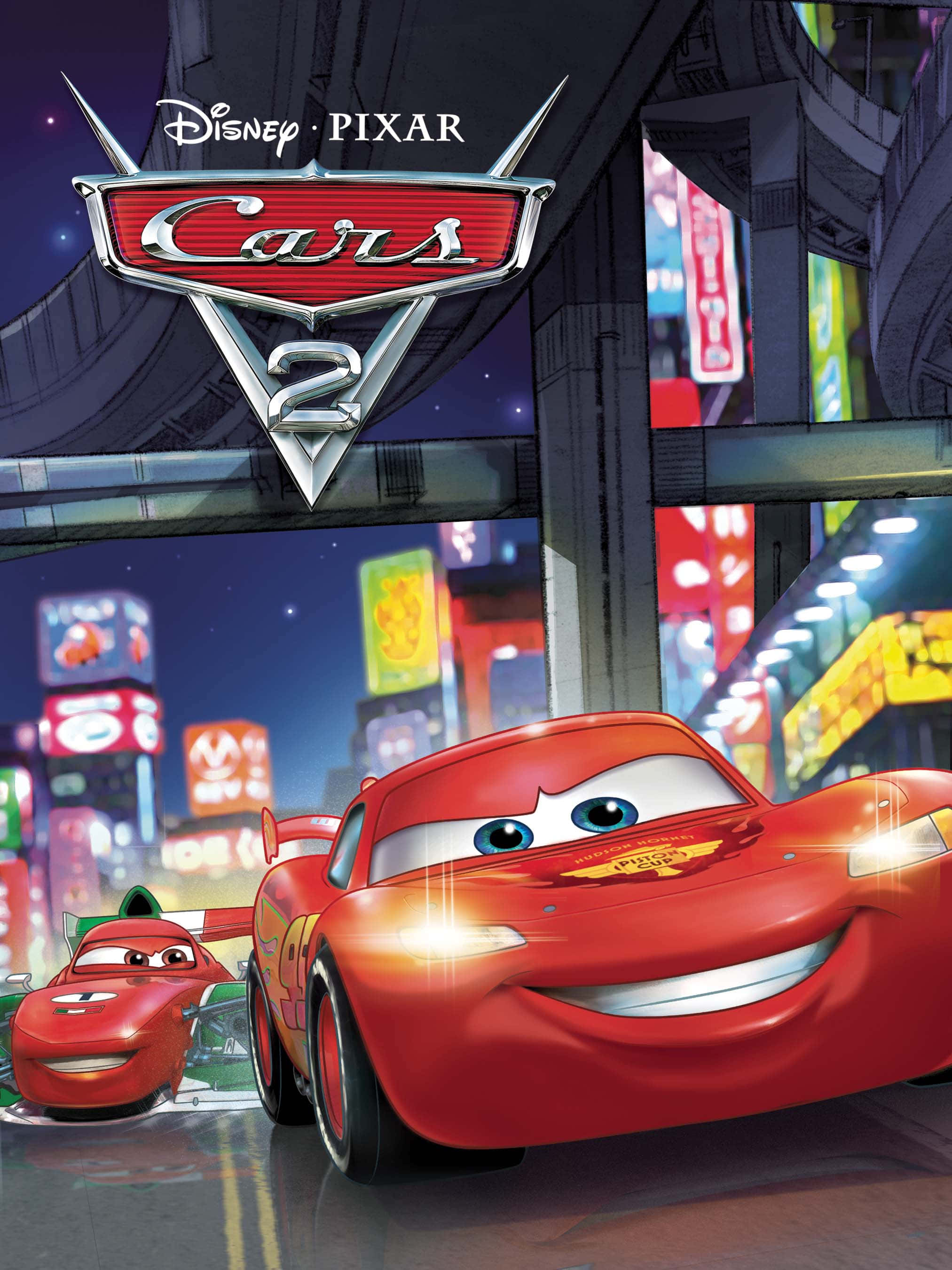 Lightning McQueen tager føringen i Cars 2 Wallpapers