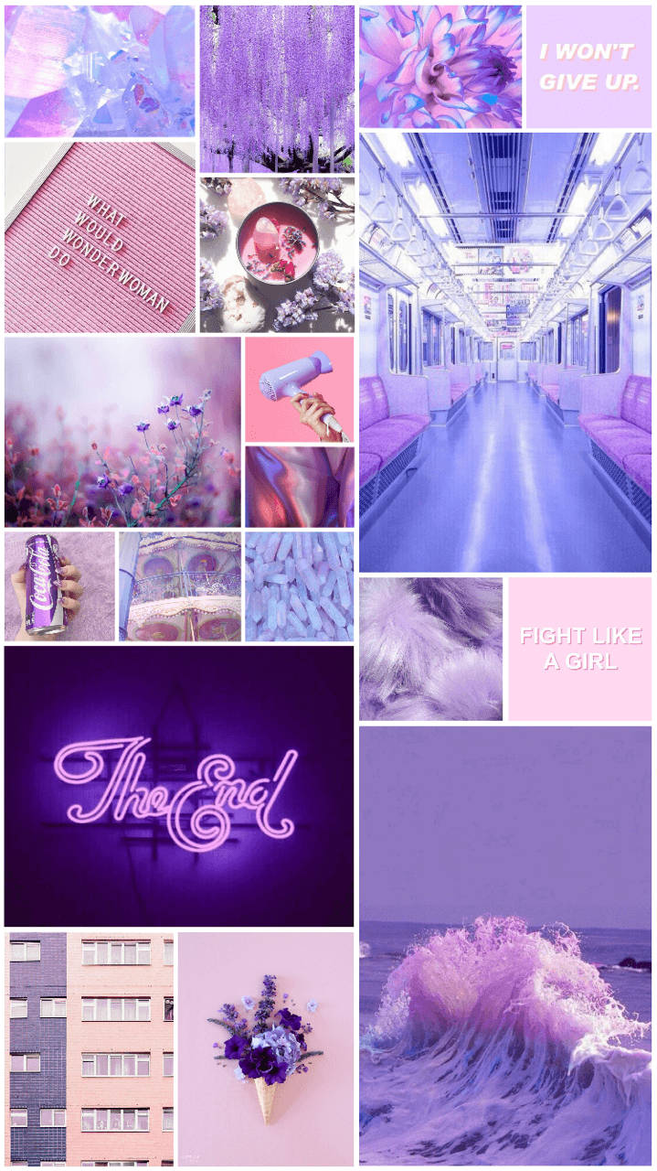 Lilla æstetisk collage Wallpapers