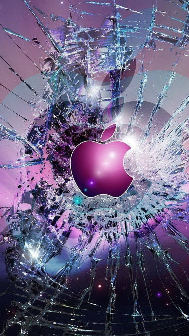 Lilla Apple-logo iPhone Wallpapers