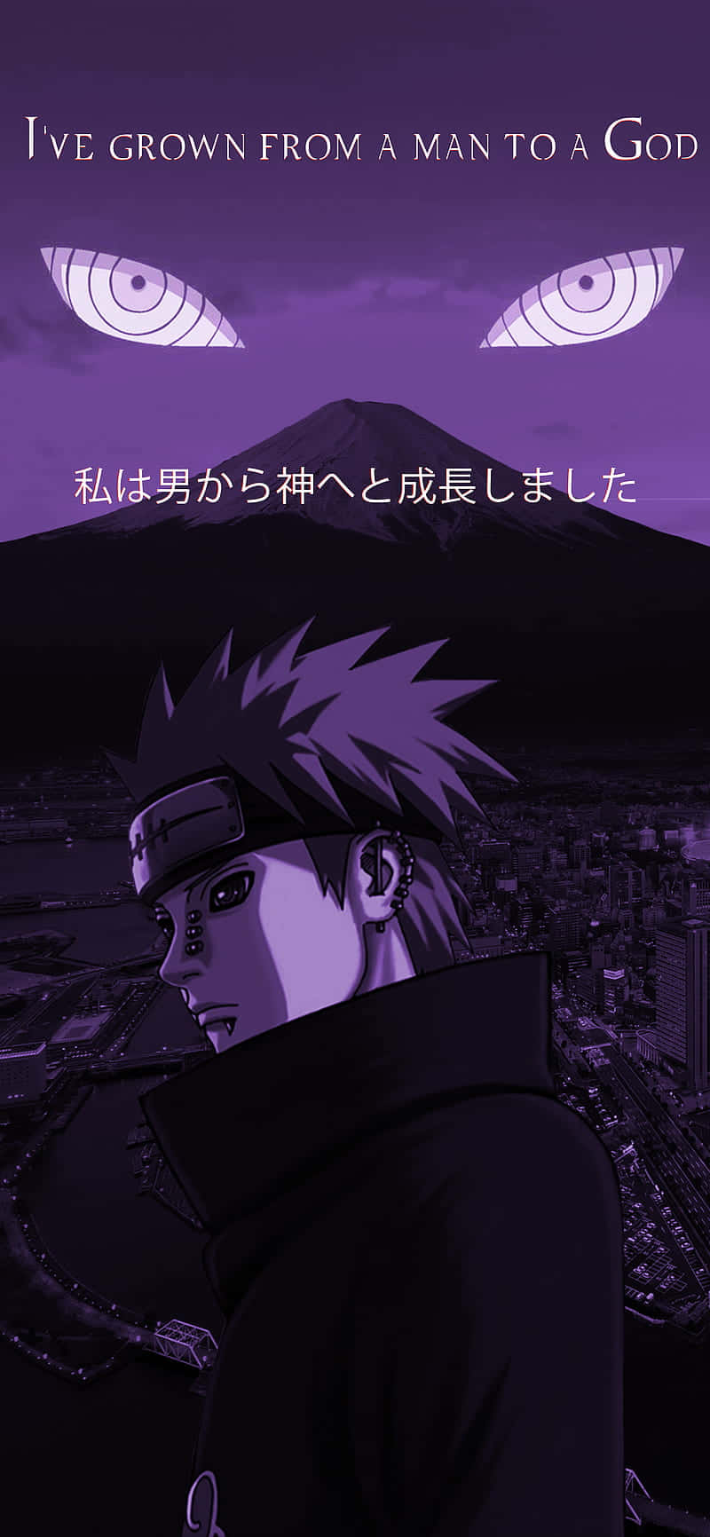 Lilla farvet Naruto æstetisk telefon Wallpapers