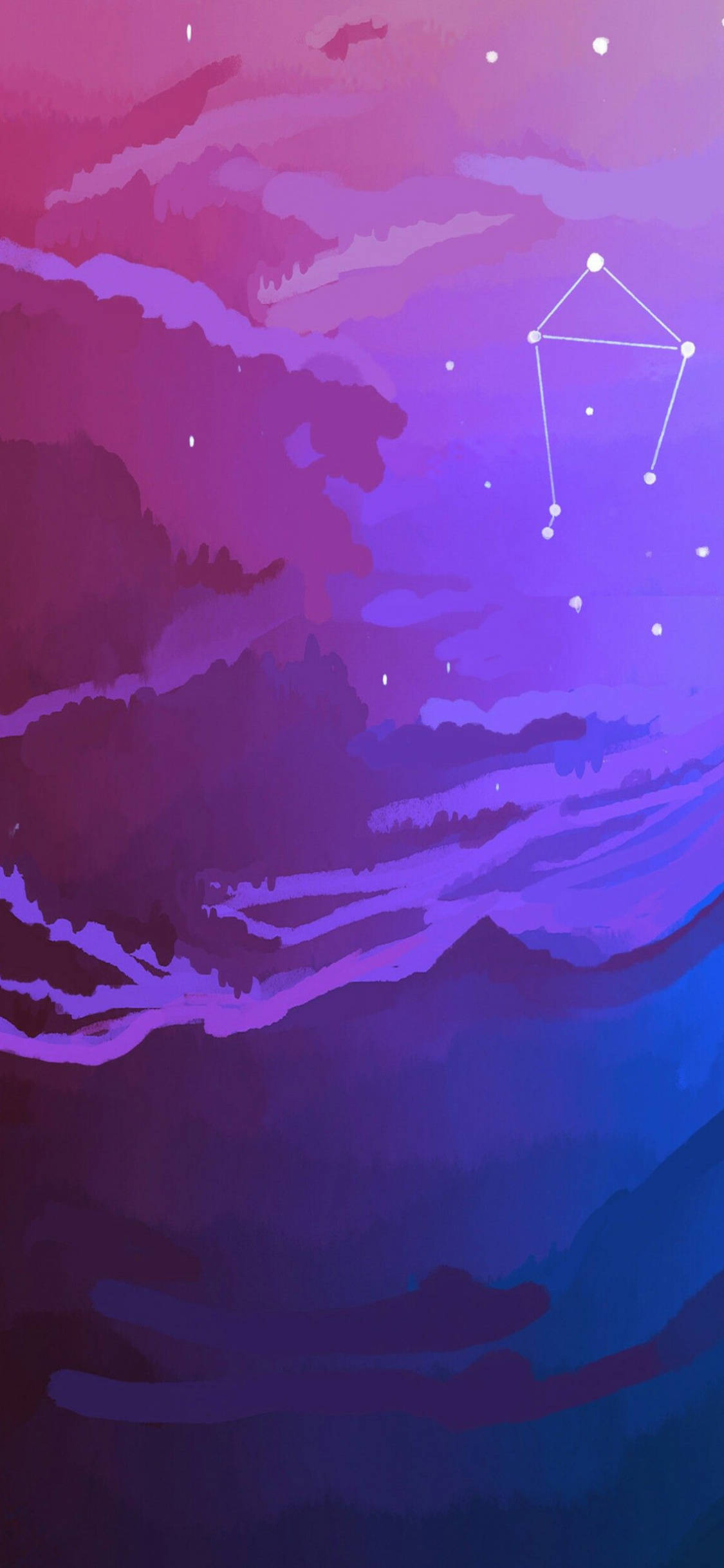Lilla Galakse Himmel Libra Stjernetegn Wallpapers
