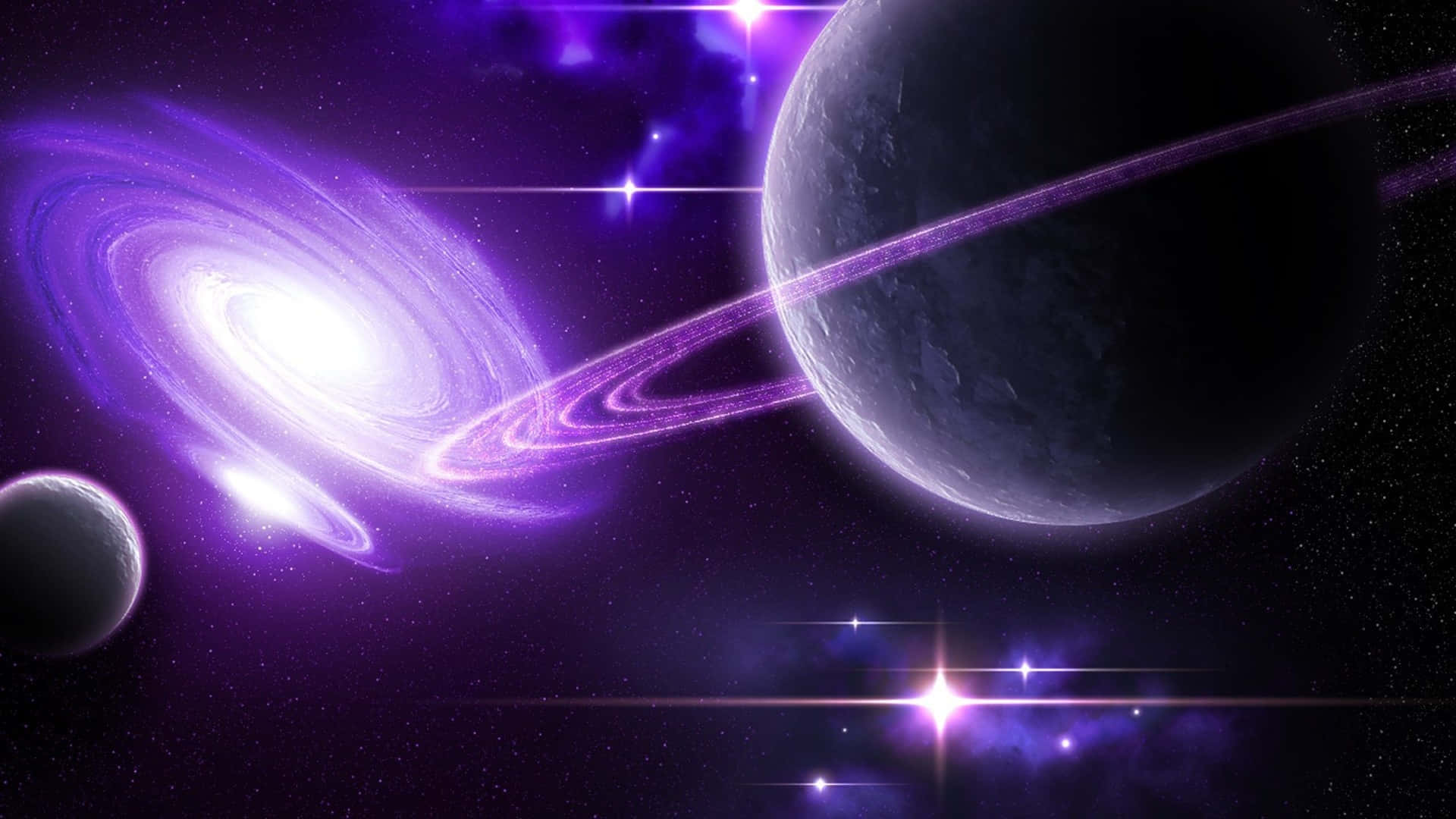 Lilla galakse - Udforsk et farverigt univers Wallpapers