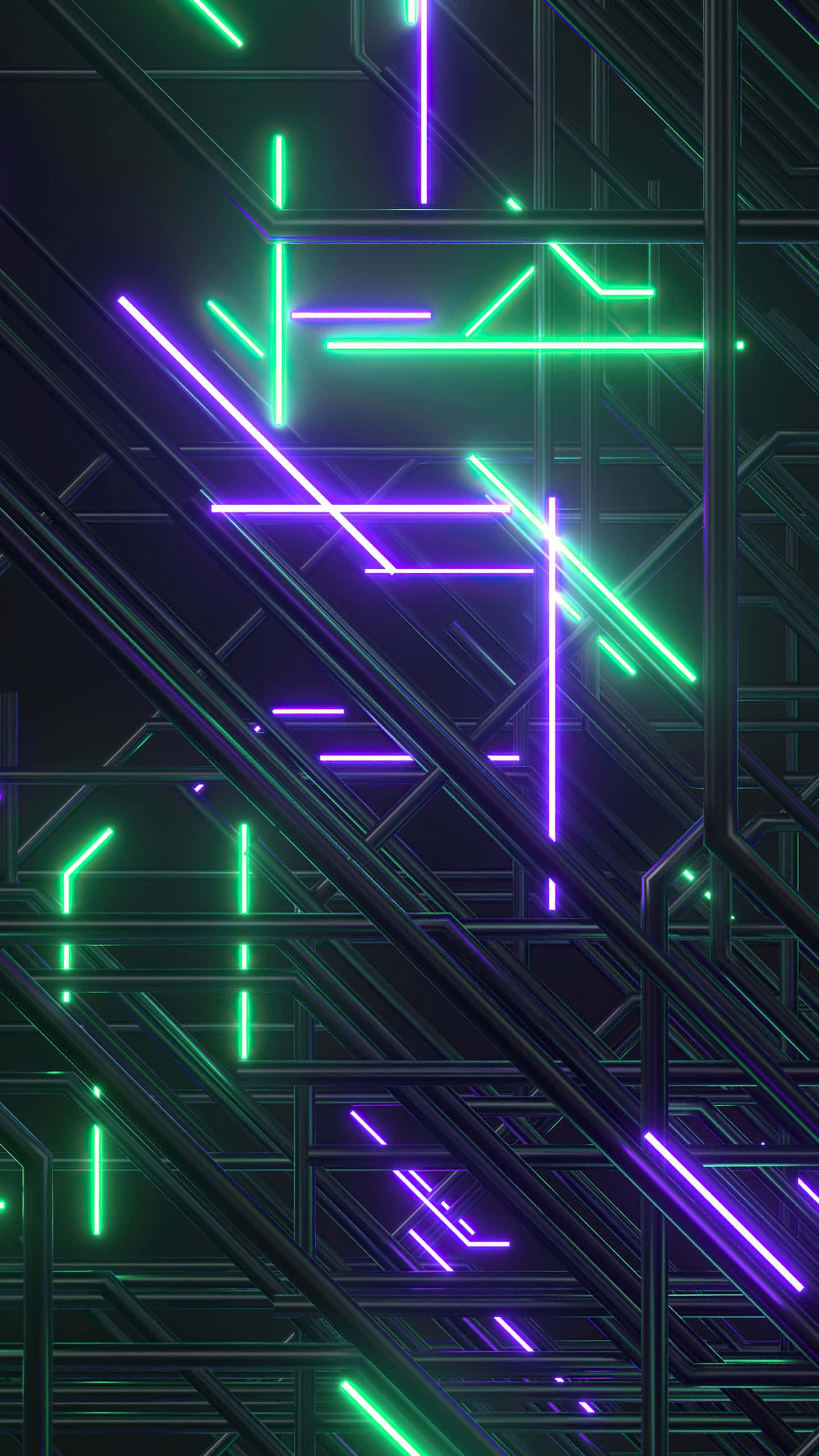 Lilla neonlys, der skinner om natten Wallpapers