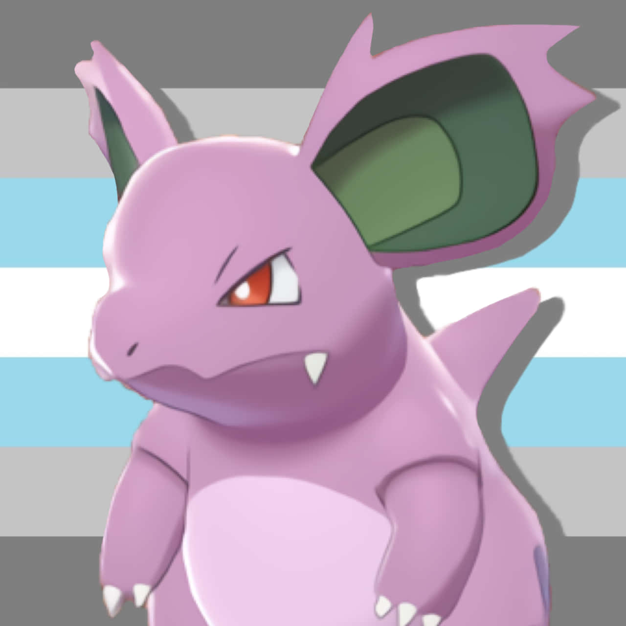 Lilla Nidorina med Demiboy-stolthedsflag Wallpapers