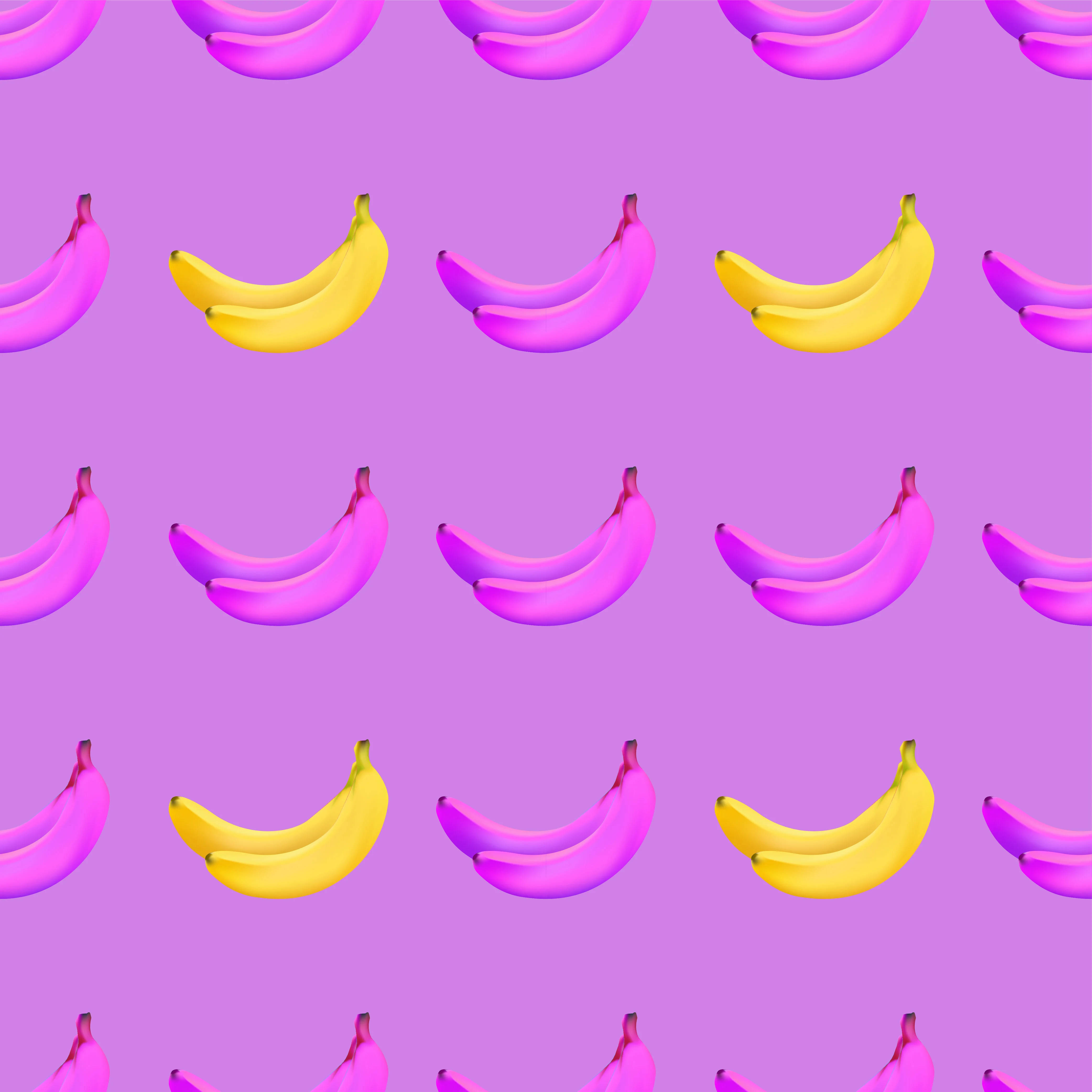 Lilla og Gule Bananer Wallpapers