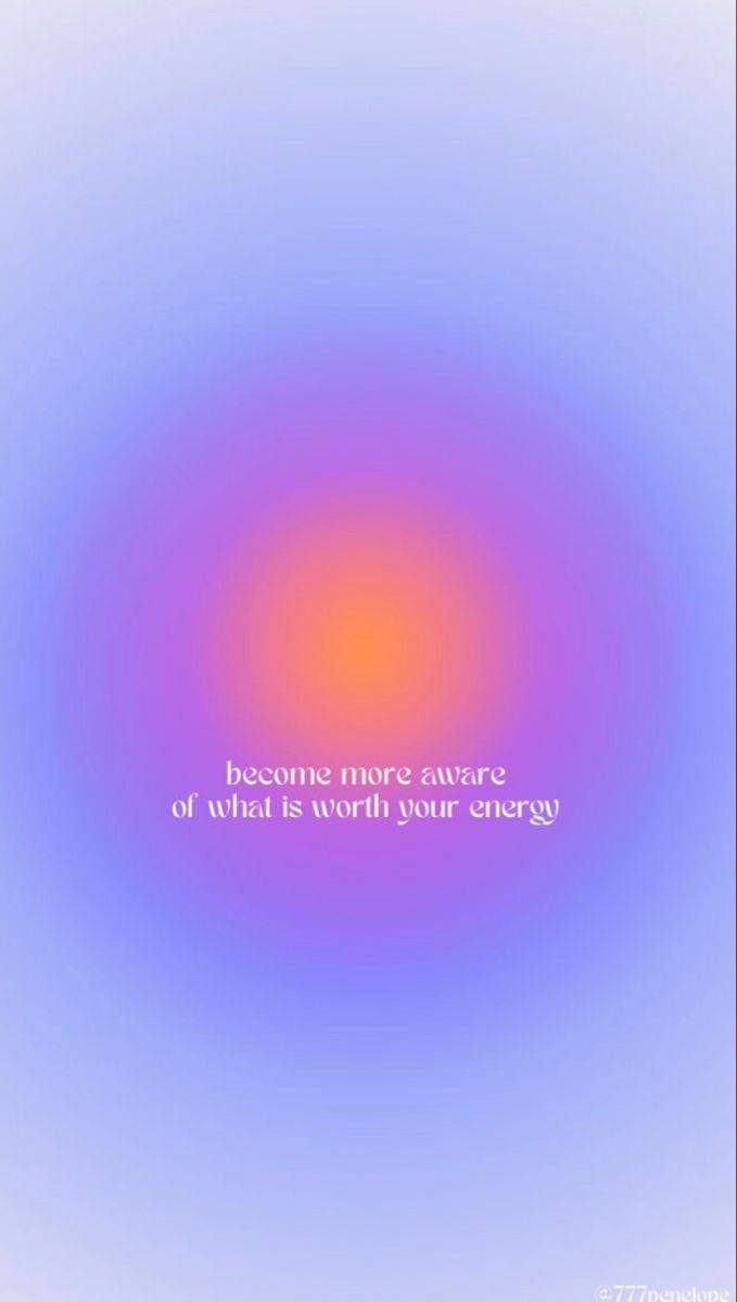 Lilla og orange energi-aura æstetik Wallpapers