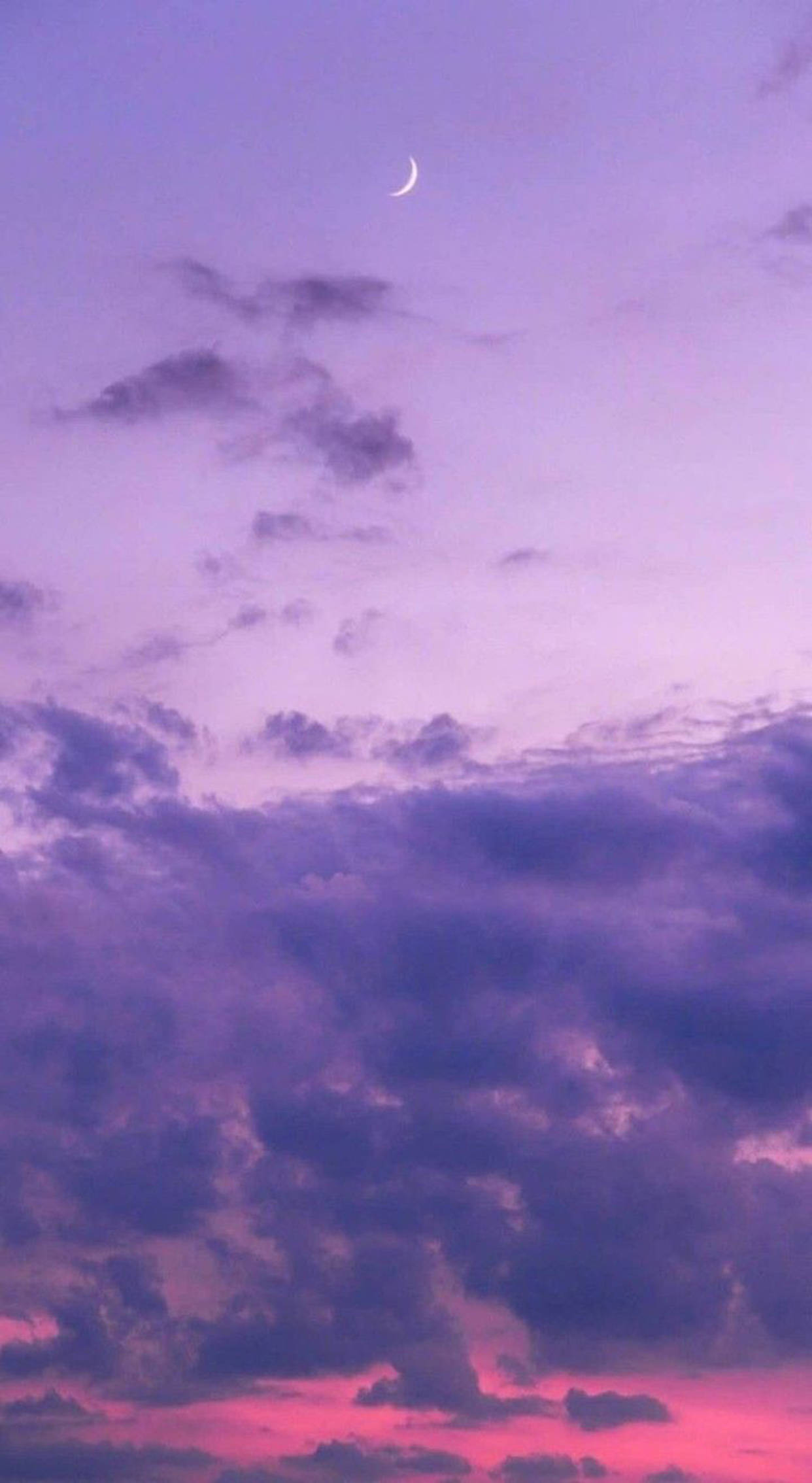 Lilla pastel æstetisk skyet himmel Wallpapers