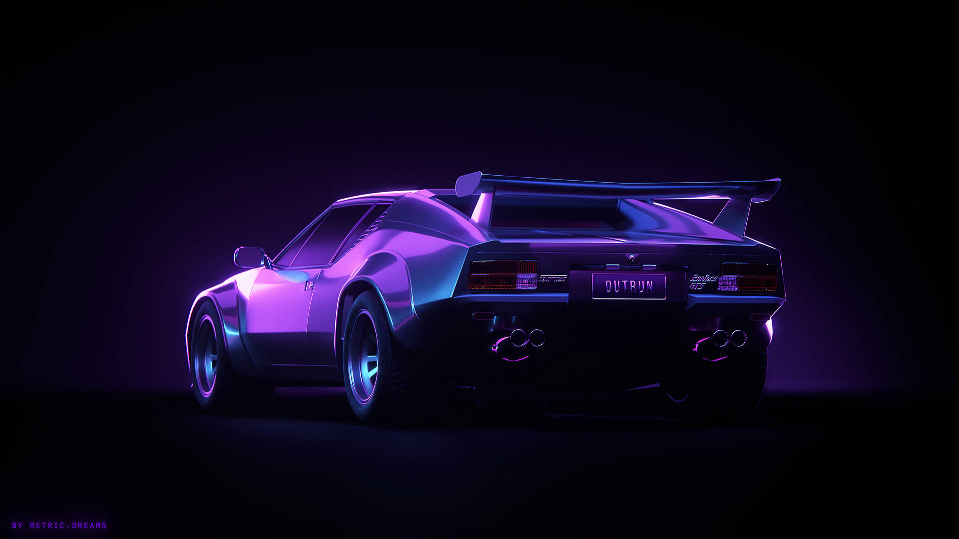 Lilla Pontiac Aesthetic 4K Bil — Biler Wallpapers