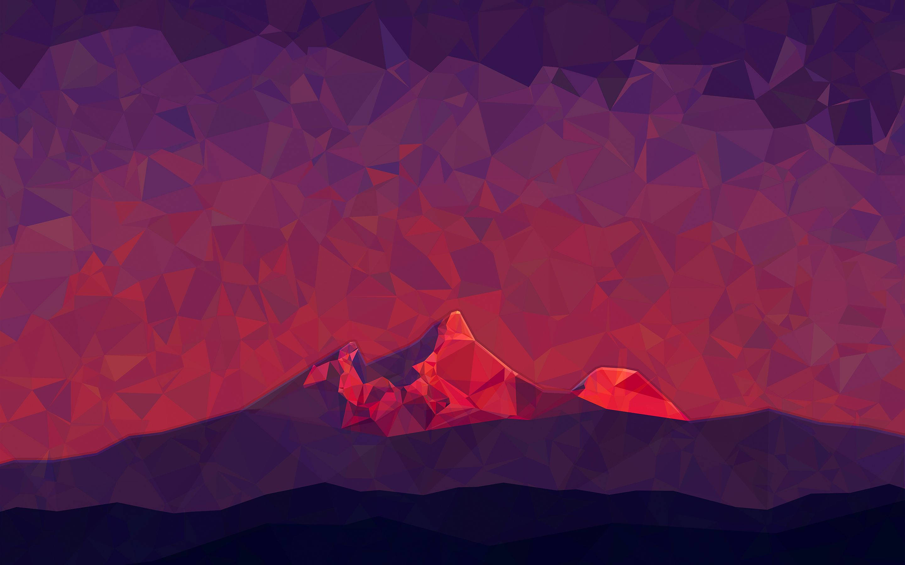 Lilla rød bjerg Wallpapers