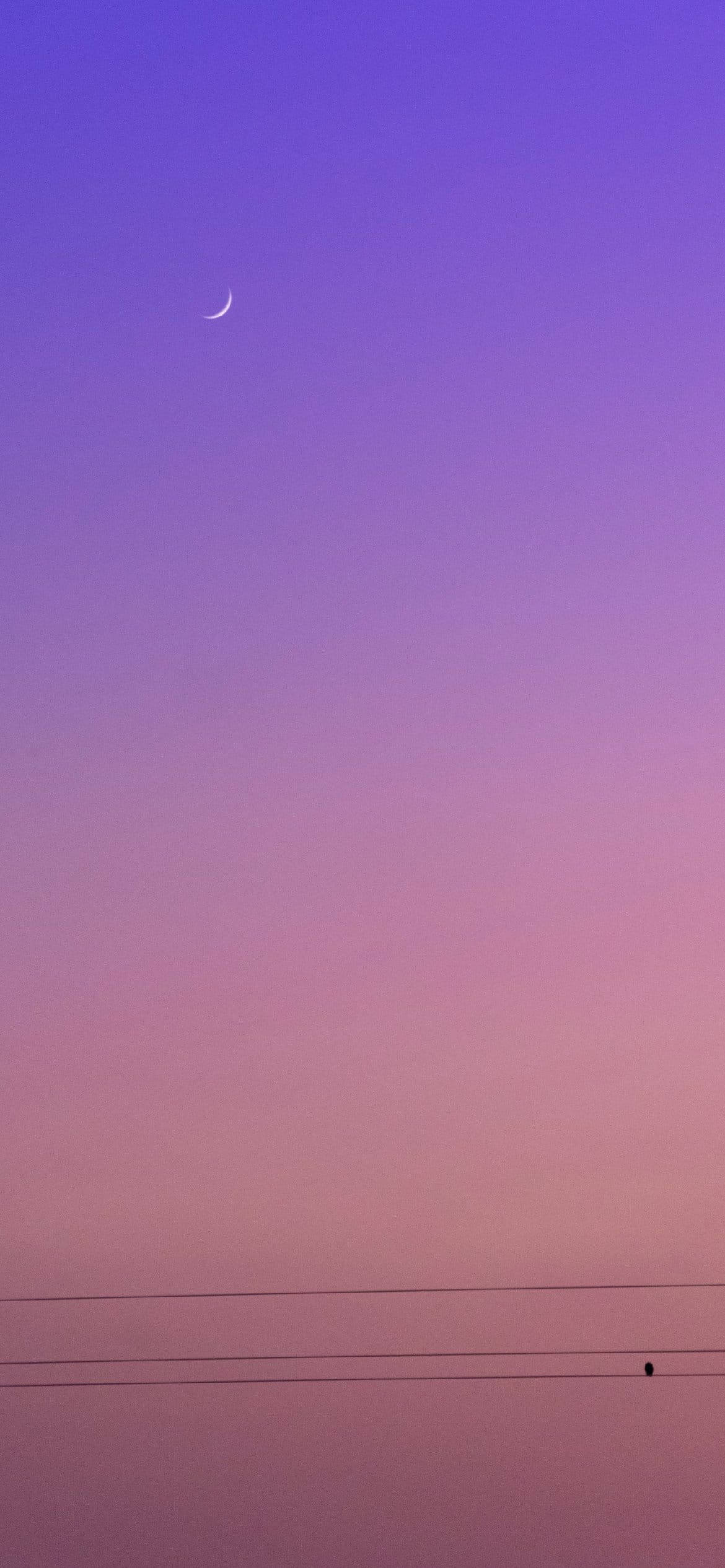 Lilla æstetisk telefon lilla og lyserød himmel Wallpapers