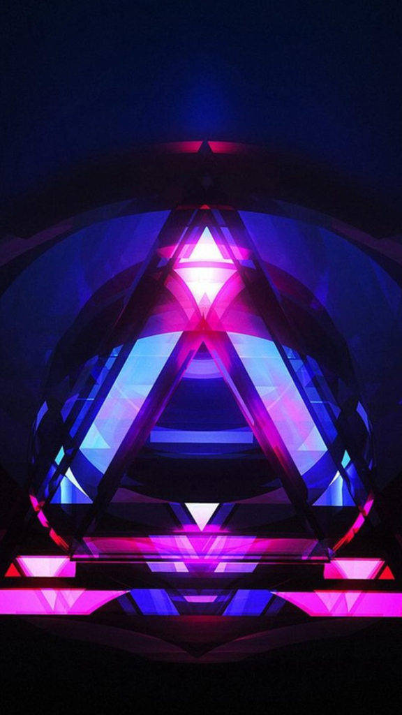Lilla Trekant Abstrakt iPhone Wallpapers