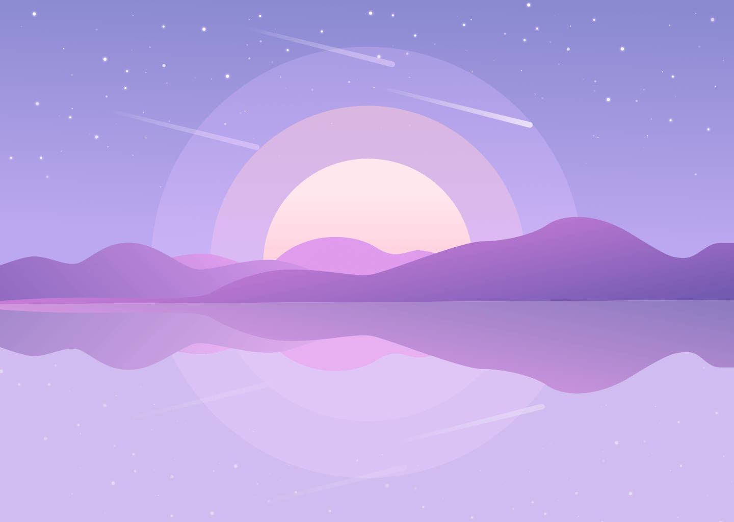 Lilla udsigt blød æstetik Wallpapers
