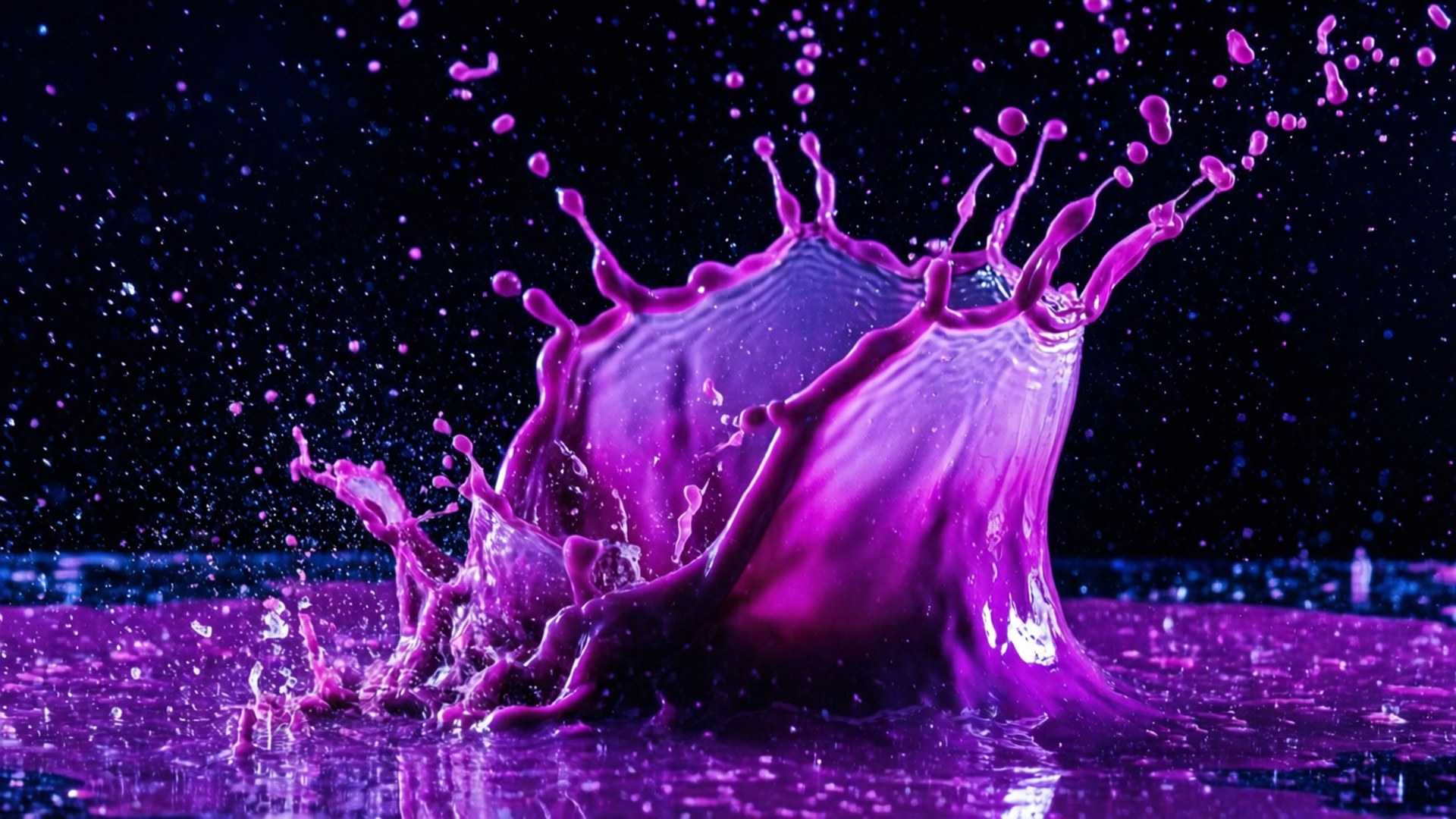 Lilla væskesprøjt Wallpapers