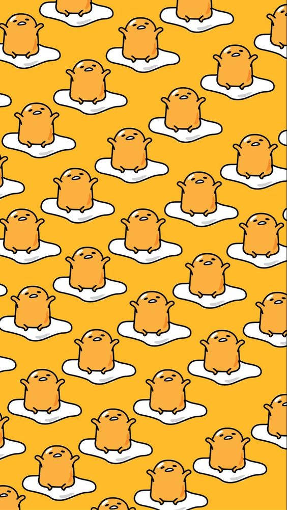 Lille Gudetama æstetisk mønster Wallpapers