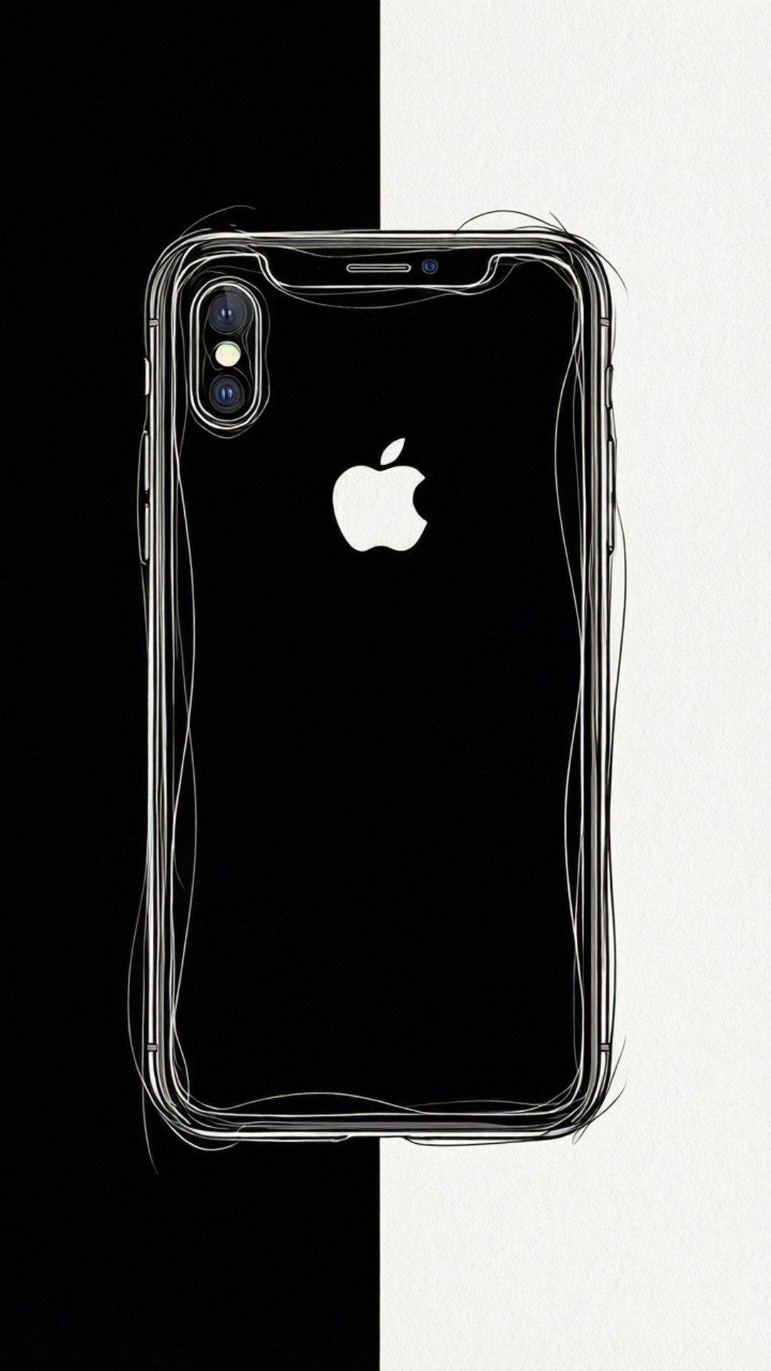 Linjekunst iPhone XR Wallpapers
