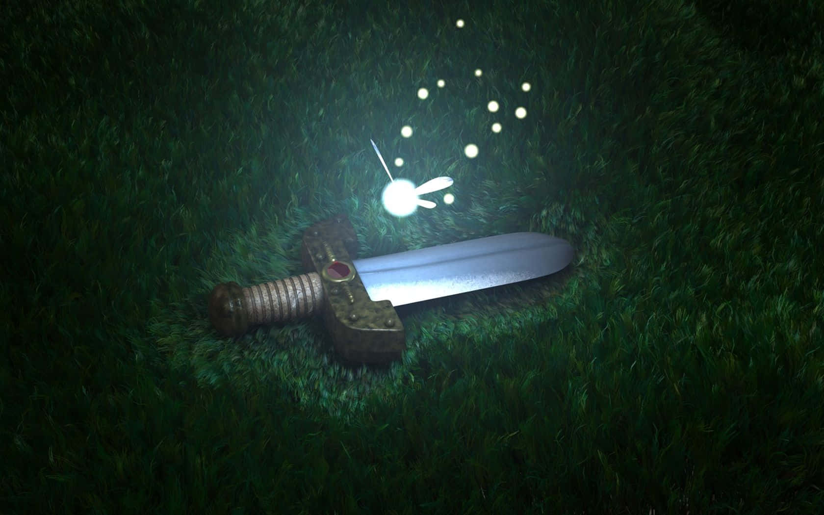 Link og det legendariske Triforce fra The Legend of Zelda Wallpapers