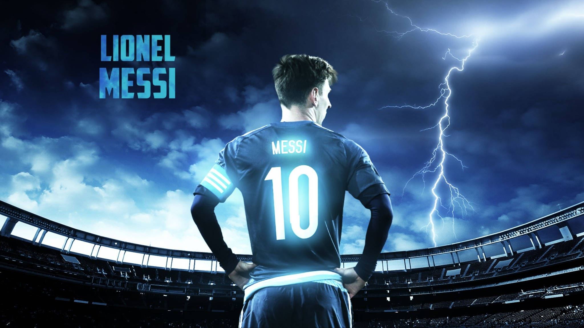 Lionel Messi, der oplyser stadion Wallpapers