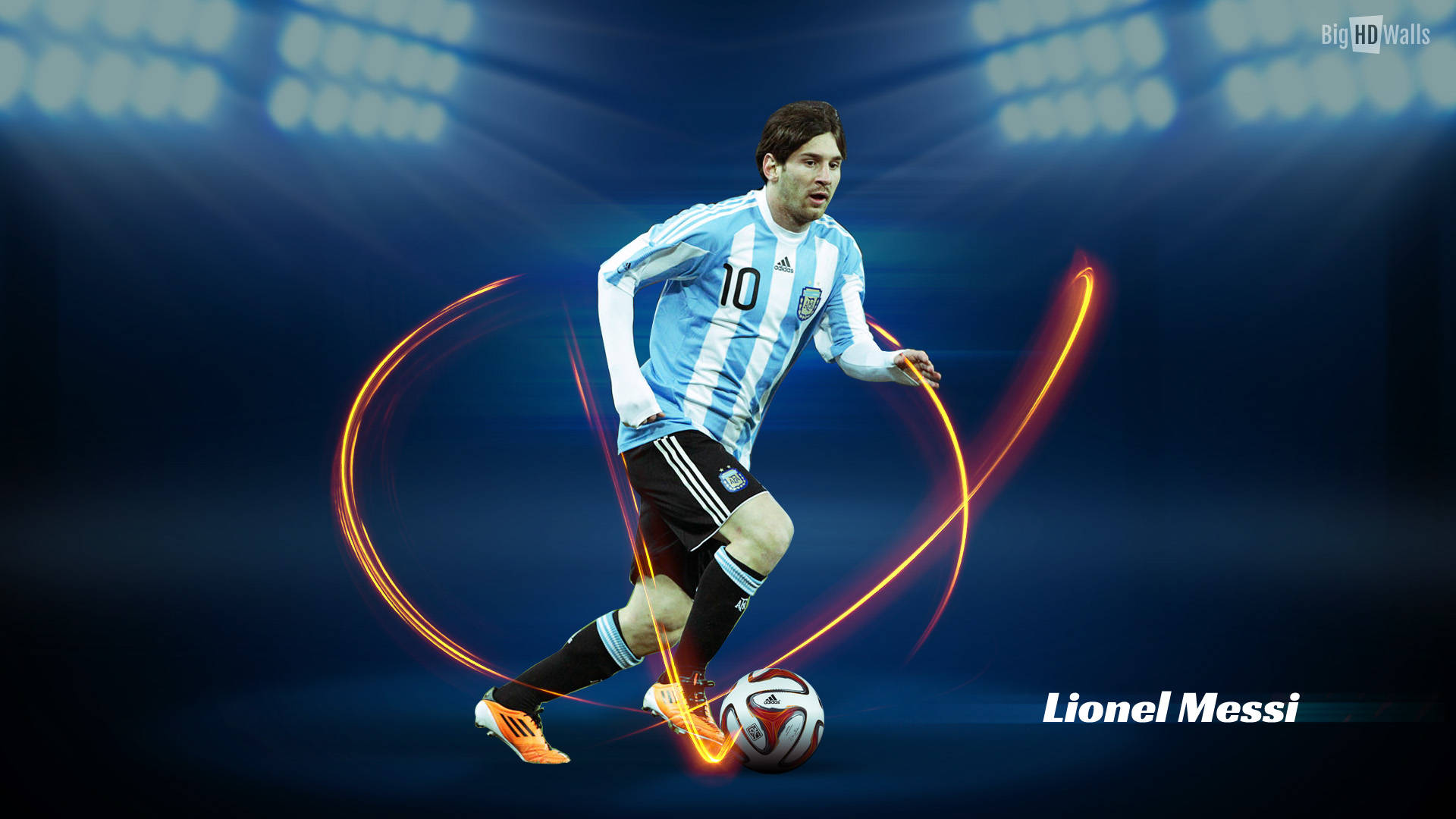 Lionel Messi i en AFA-trøje Wallpapers