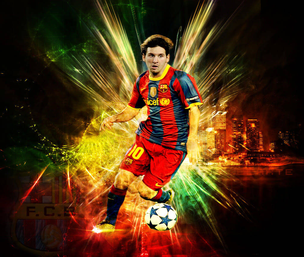 Lionel Messi oplyser byen Wallpapers