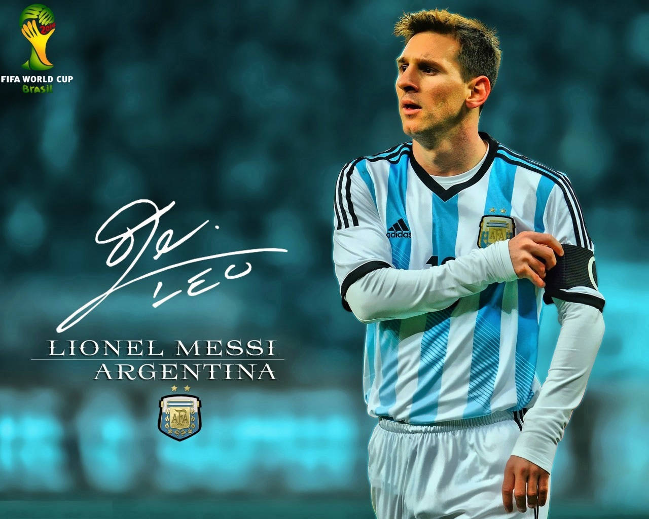 Lionel Messi Signatur Argentina Wallpapers