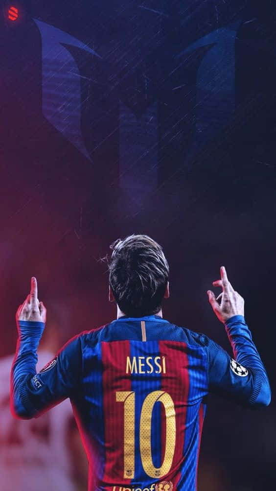 Lionel Messi viser sin nye iPhone frem Wallpapers
