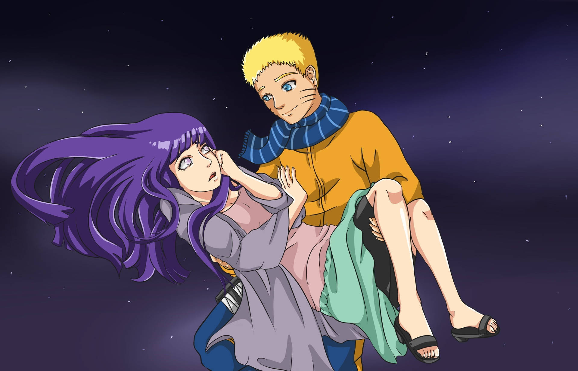 Live Naruto bærer Hinata — Naruto Wallpapers