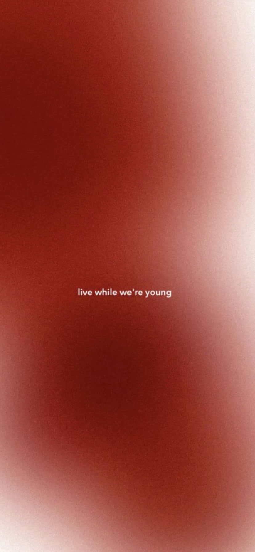 Live While We're Young Aesthetic Rød Baggrund Wallpapers