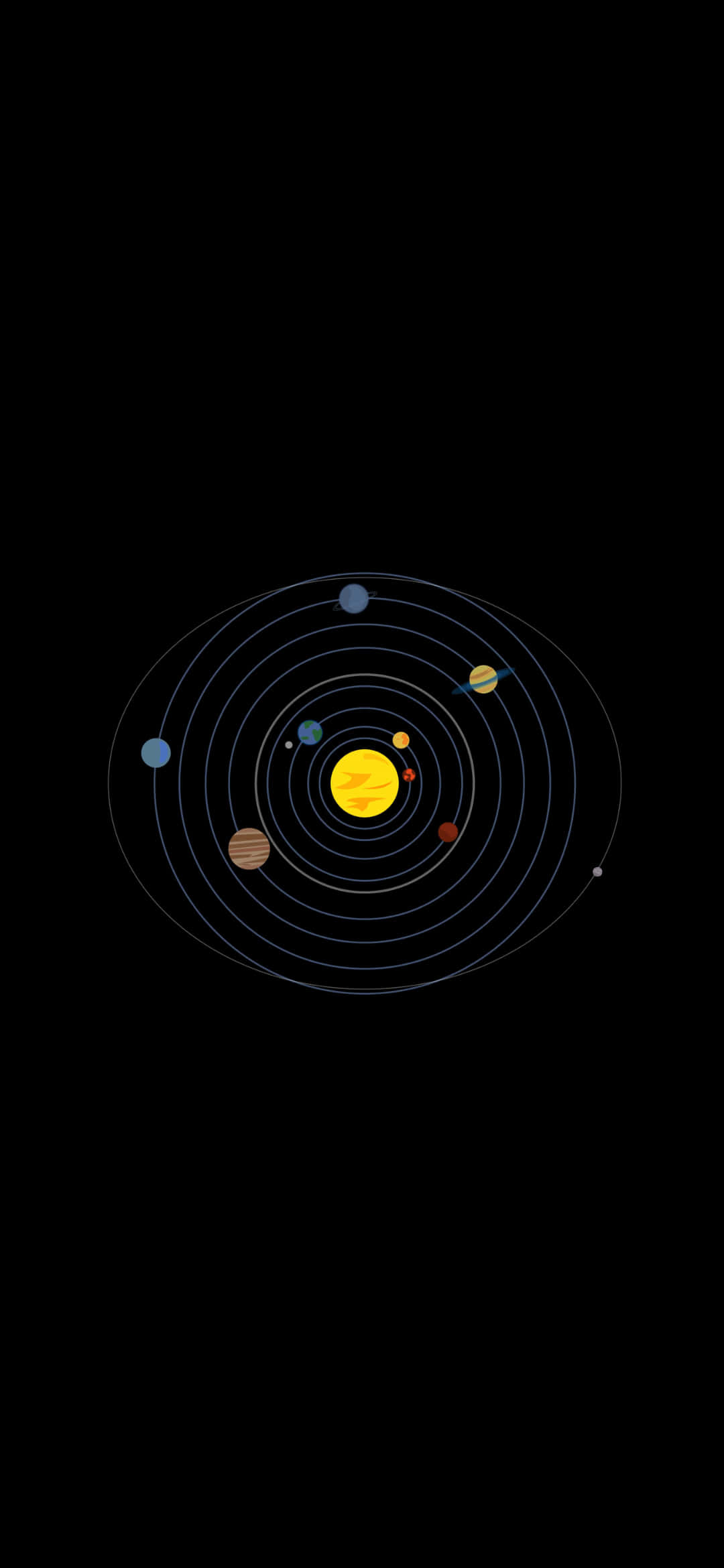 Livlig galaksevisning på AMOLED-skærm Wallpapers