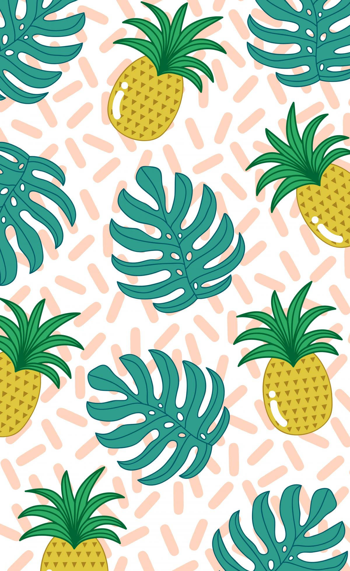 Livlige sommerstemninger med denne forfriskende ananas. Wallpapers