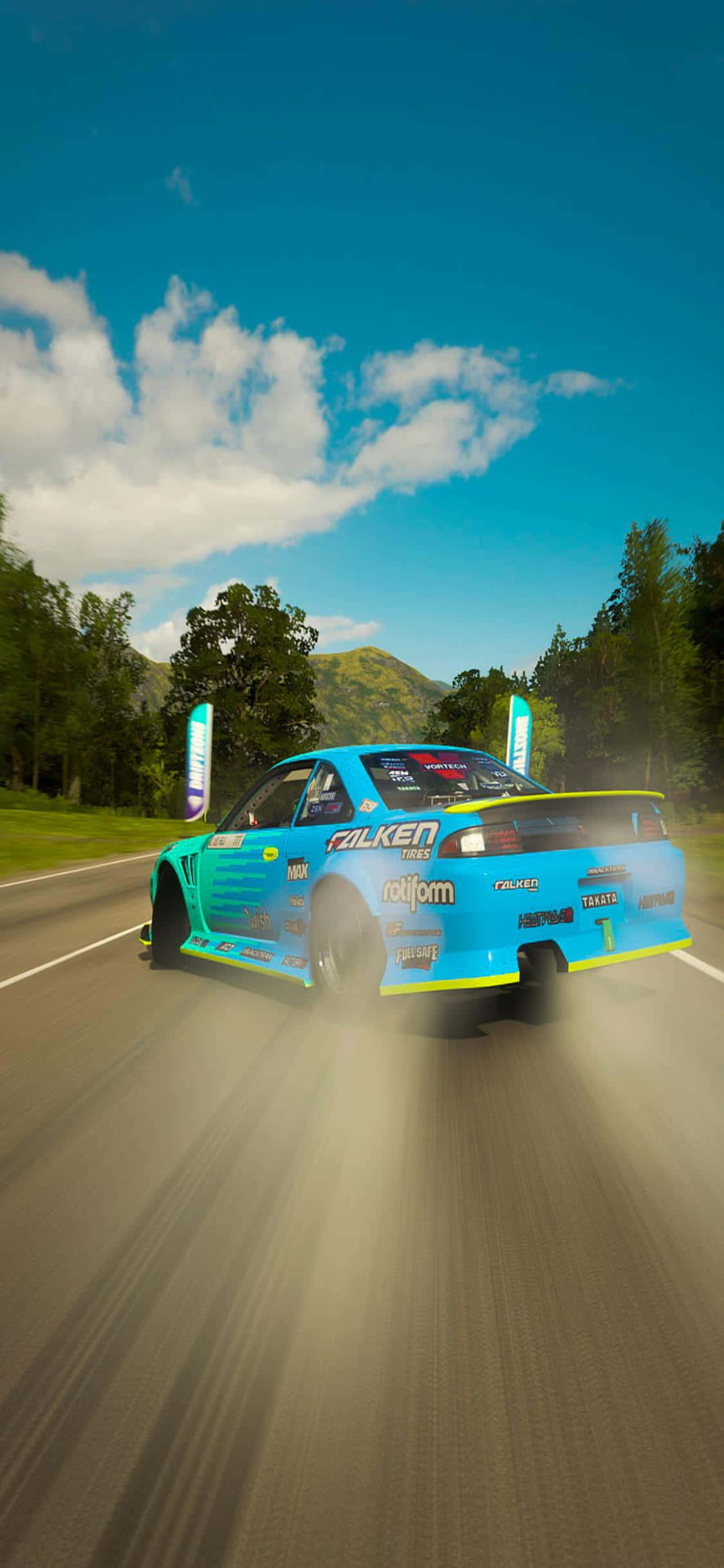 Løb foran flokken med Forza Horizon 4 på iPhone Xs Wallpapers