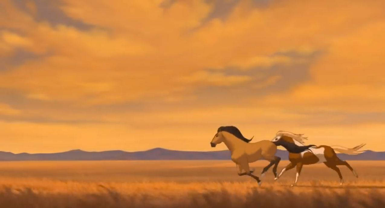 Løbende heste i Spirit - Hingsten fra Cimarron Wallpapers