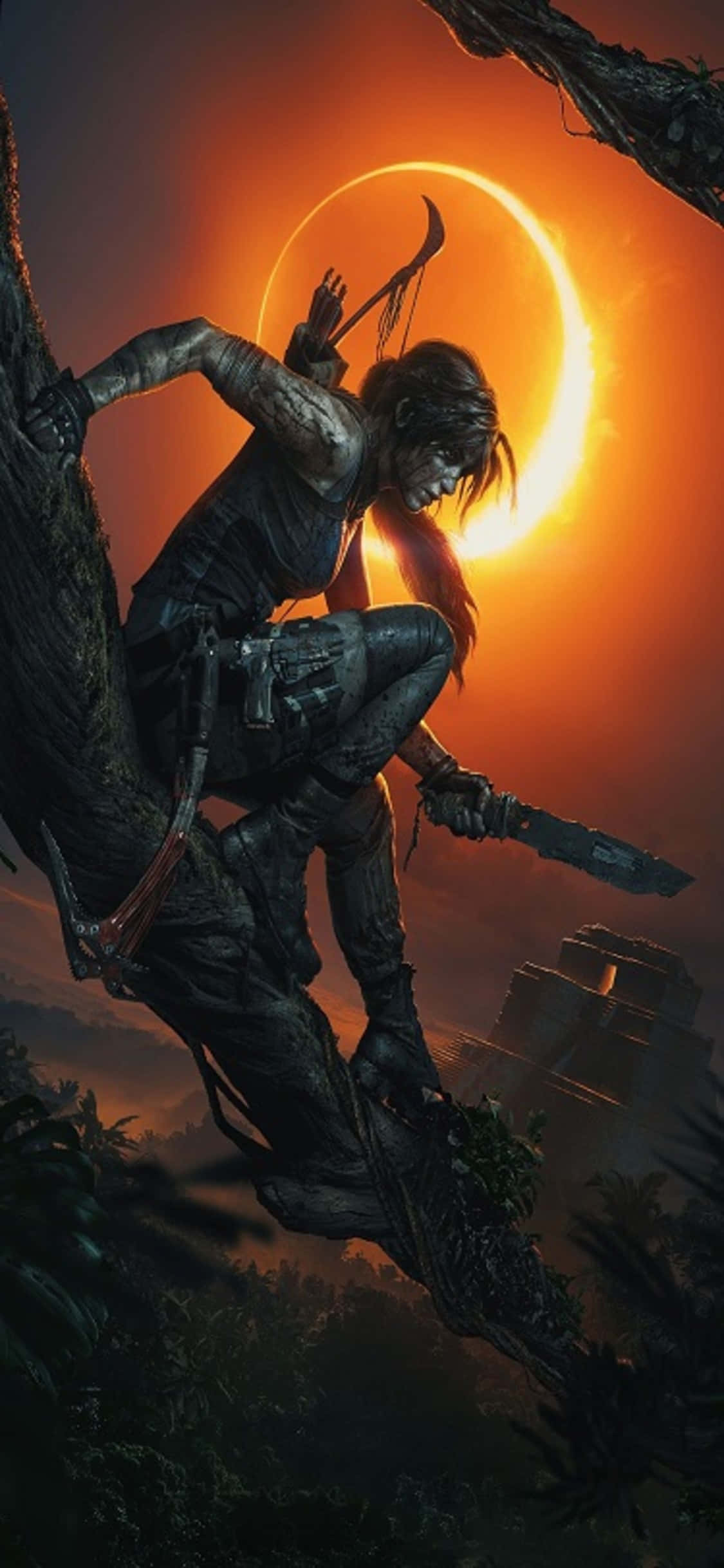 Løftet kniv af Lara Croft | Shadow of the Tomb Raider Wallpapers