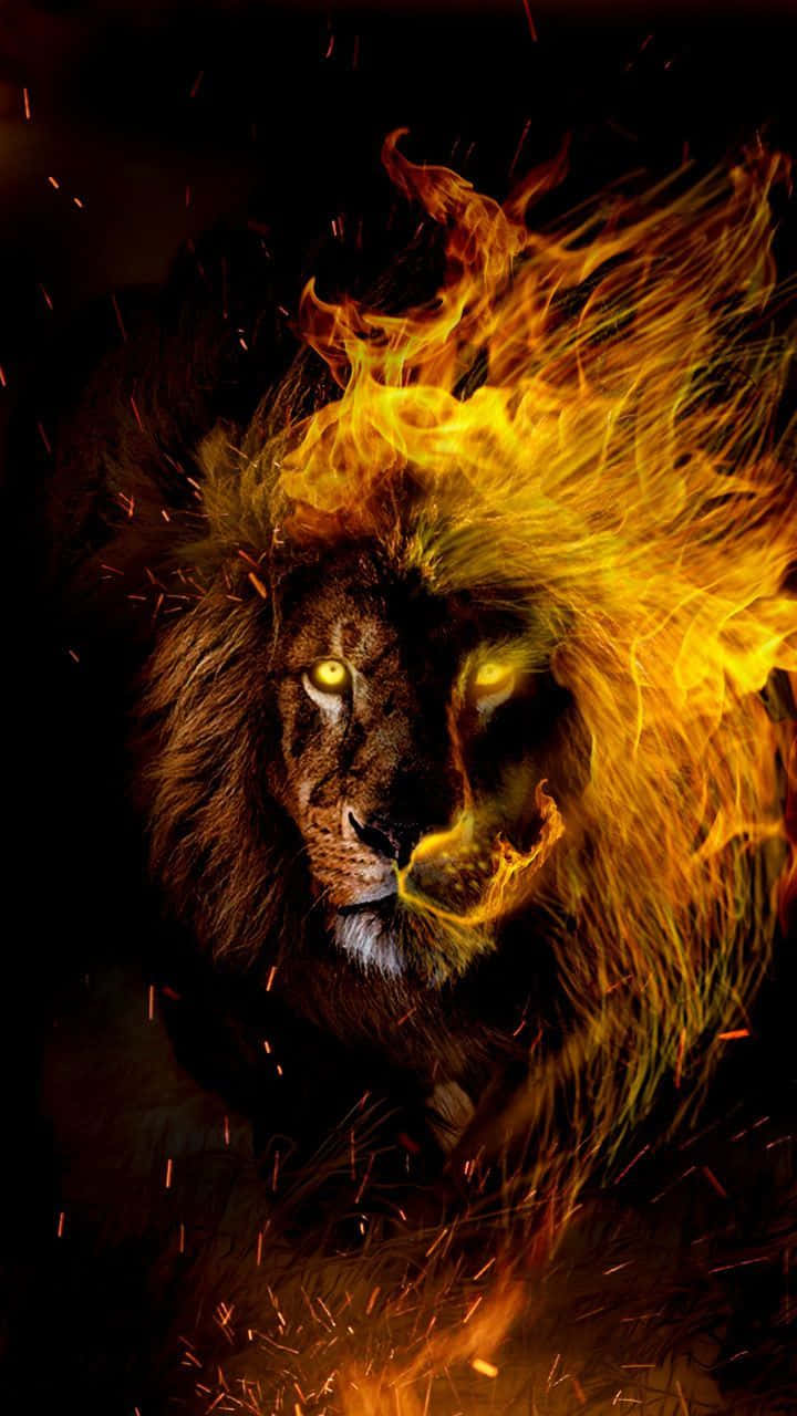 Løve i flammer Løvens stjernetegn Wallpapers