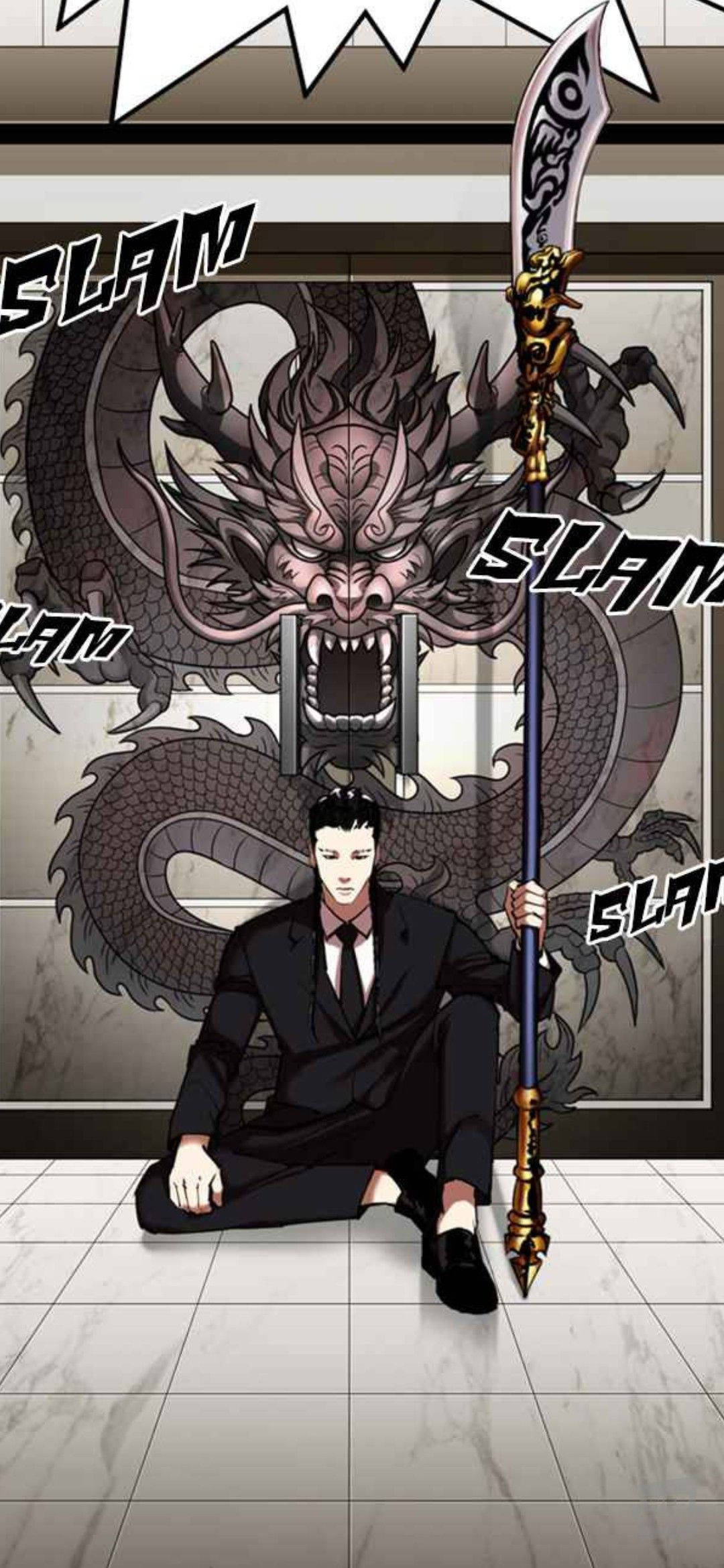 Lookism Xiaolong med våben Wallpapers