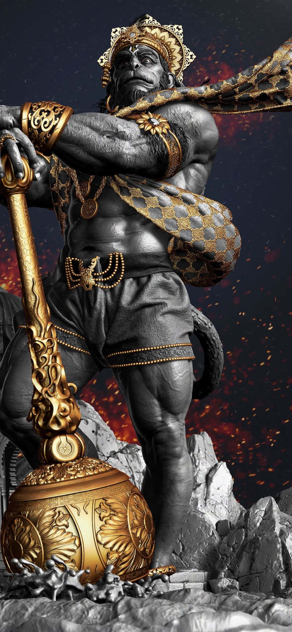Lord Hanuman moderne statue billede Wallpapers