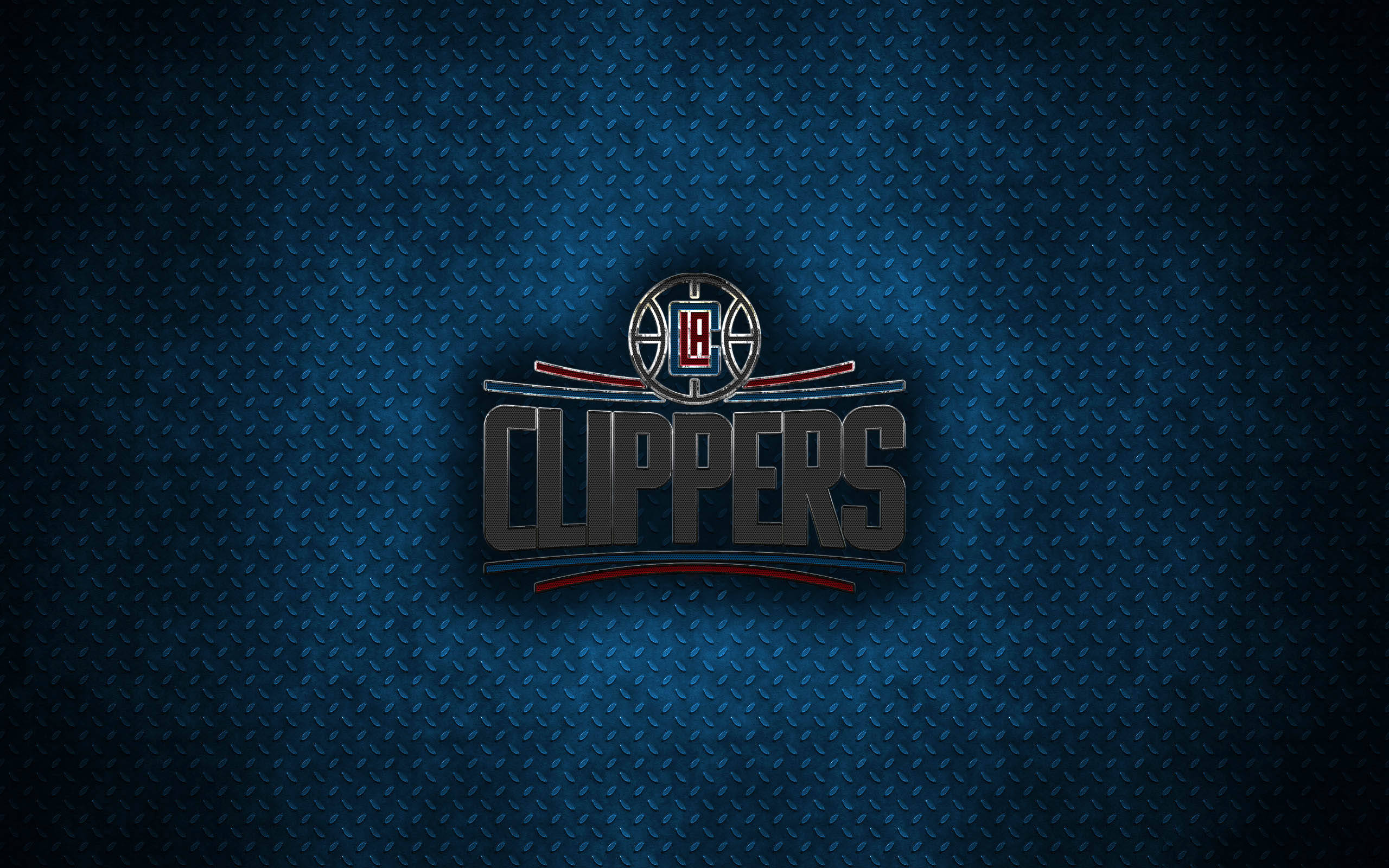 Los Angeles Clippers med metallisk baggrund Wallpapers