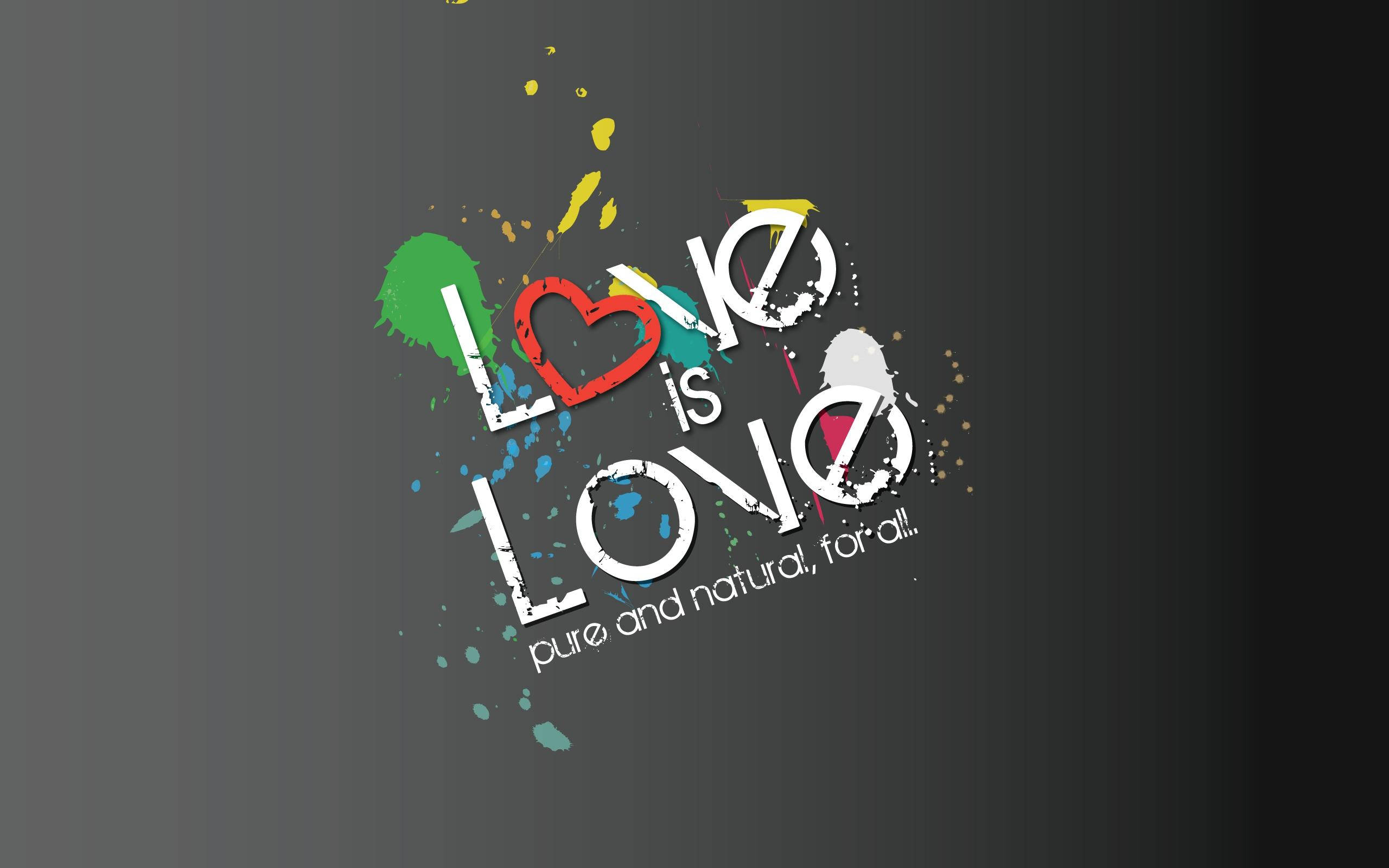 Love Is Love Art Citat Wallpapers