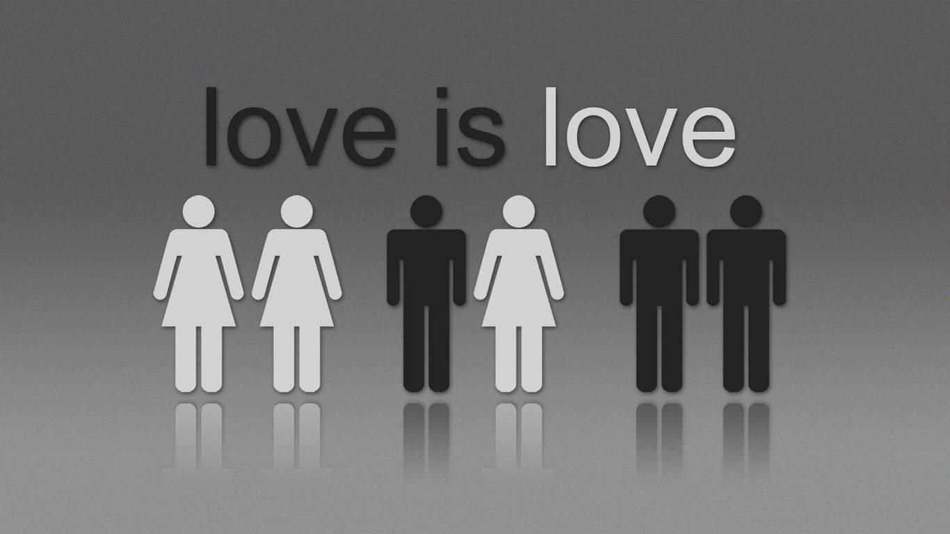 Love Is Love LGBTQ-symboler Wallpapers