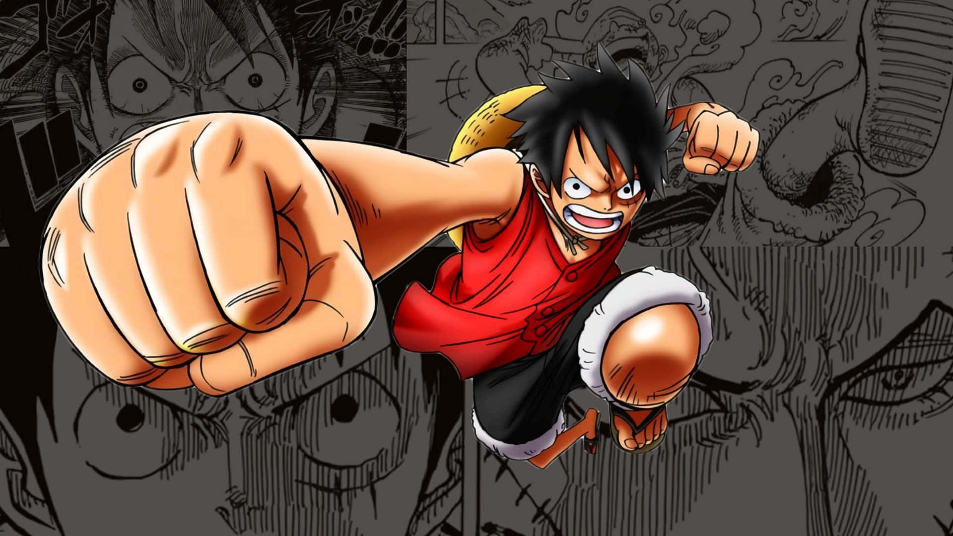 Luffy er klar til at erobre de syv have! Wallpapers
