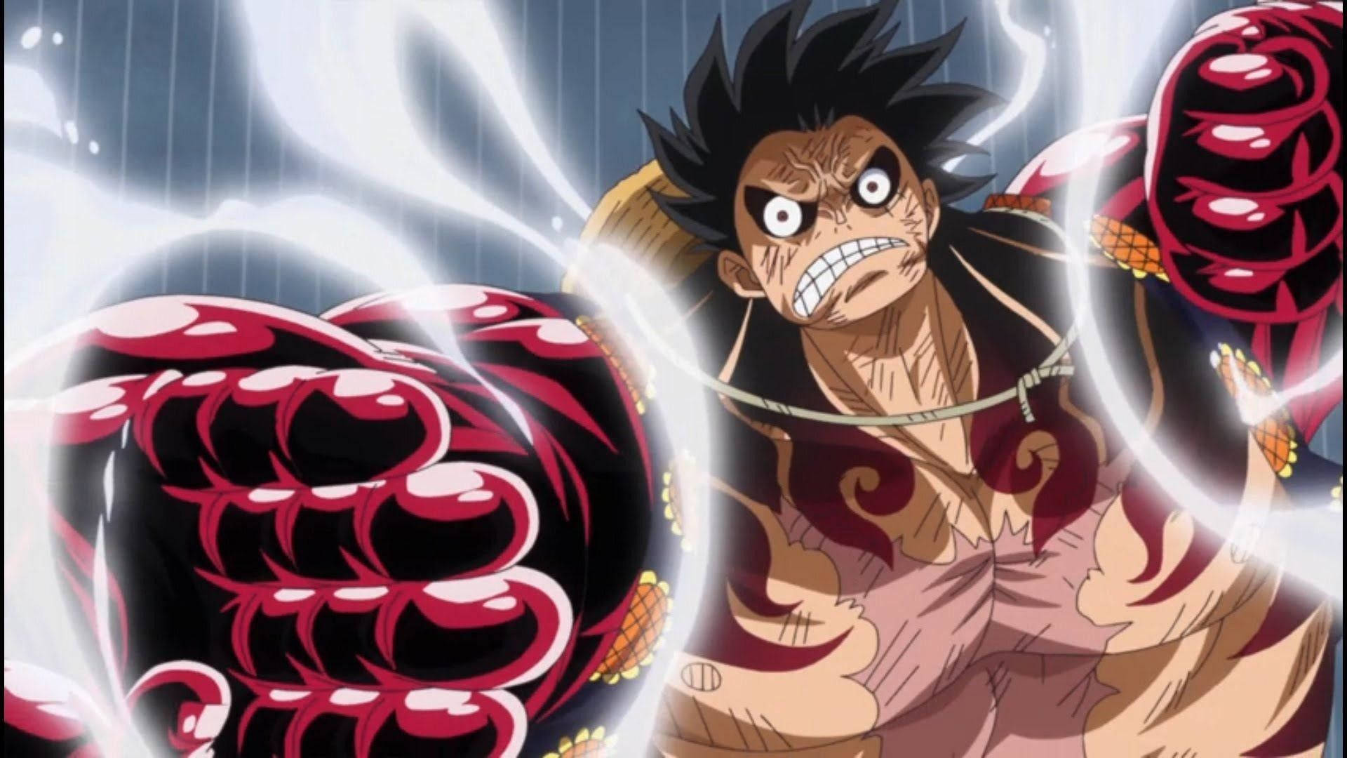 Luffy Gear 4 forvrænget ansigt Wallpapers
