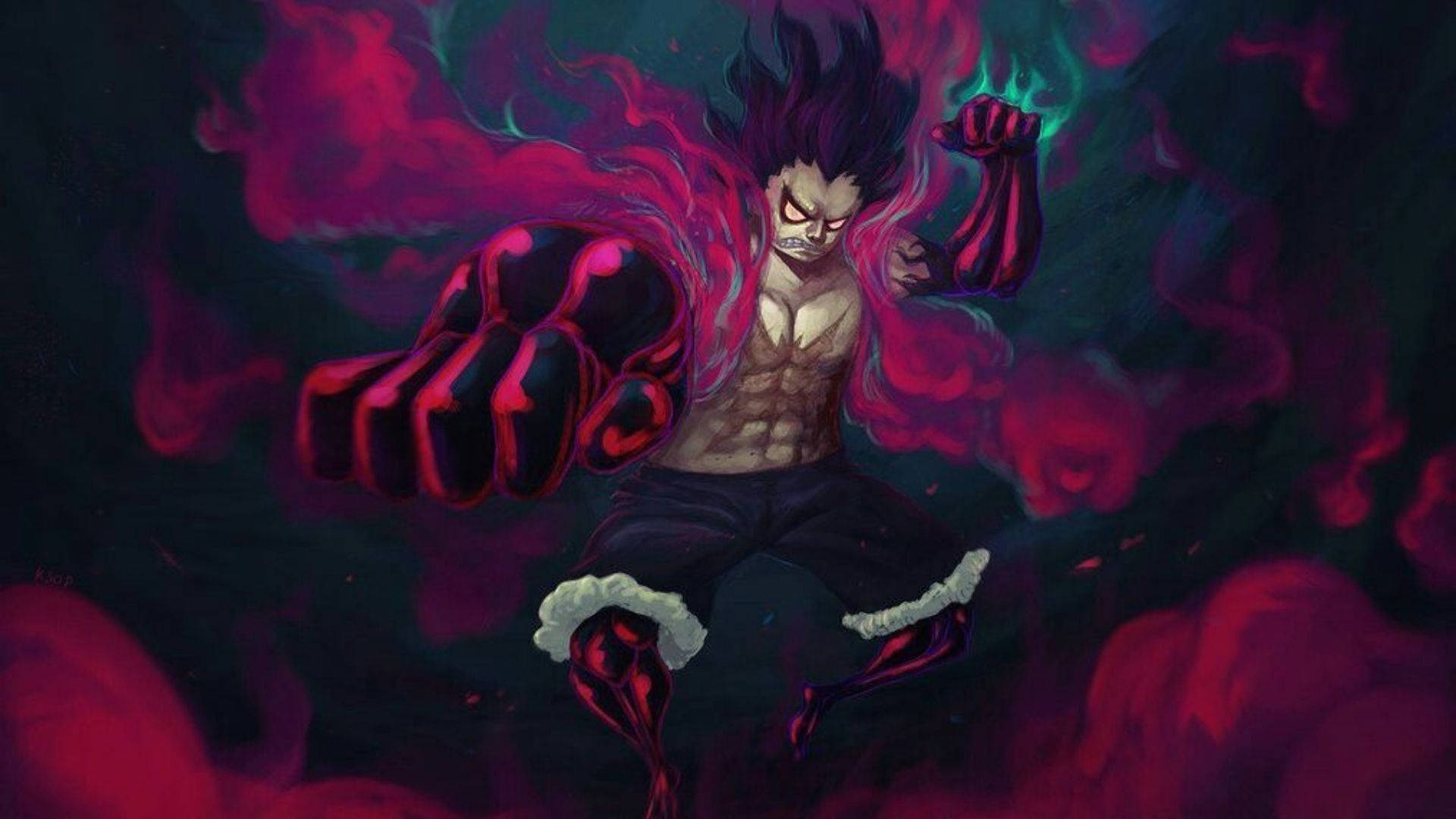 Luffy Gear 4 Gotisk Wallpapers